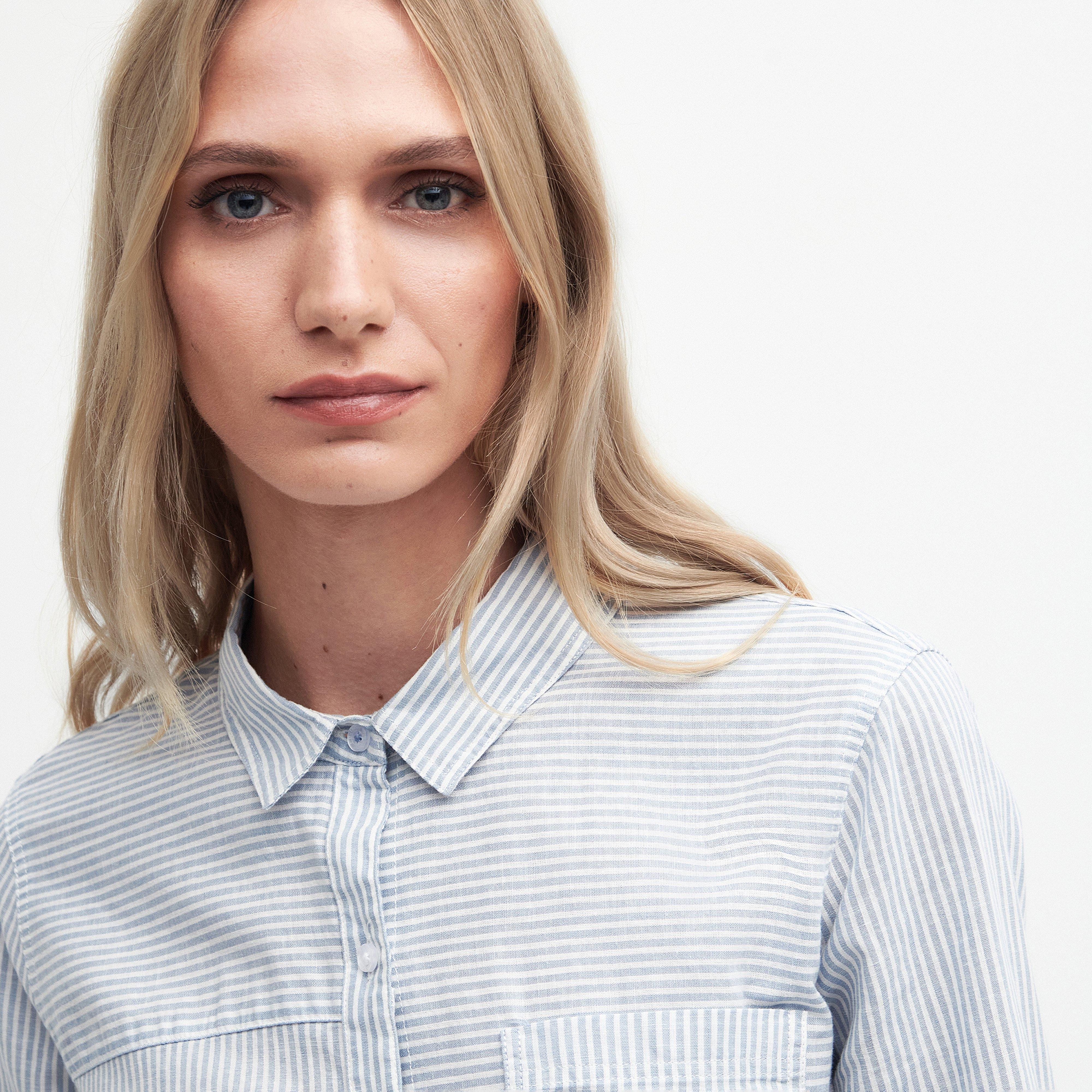 Womens Beachfront Shirt Chambray Stripe - Image 3