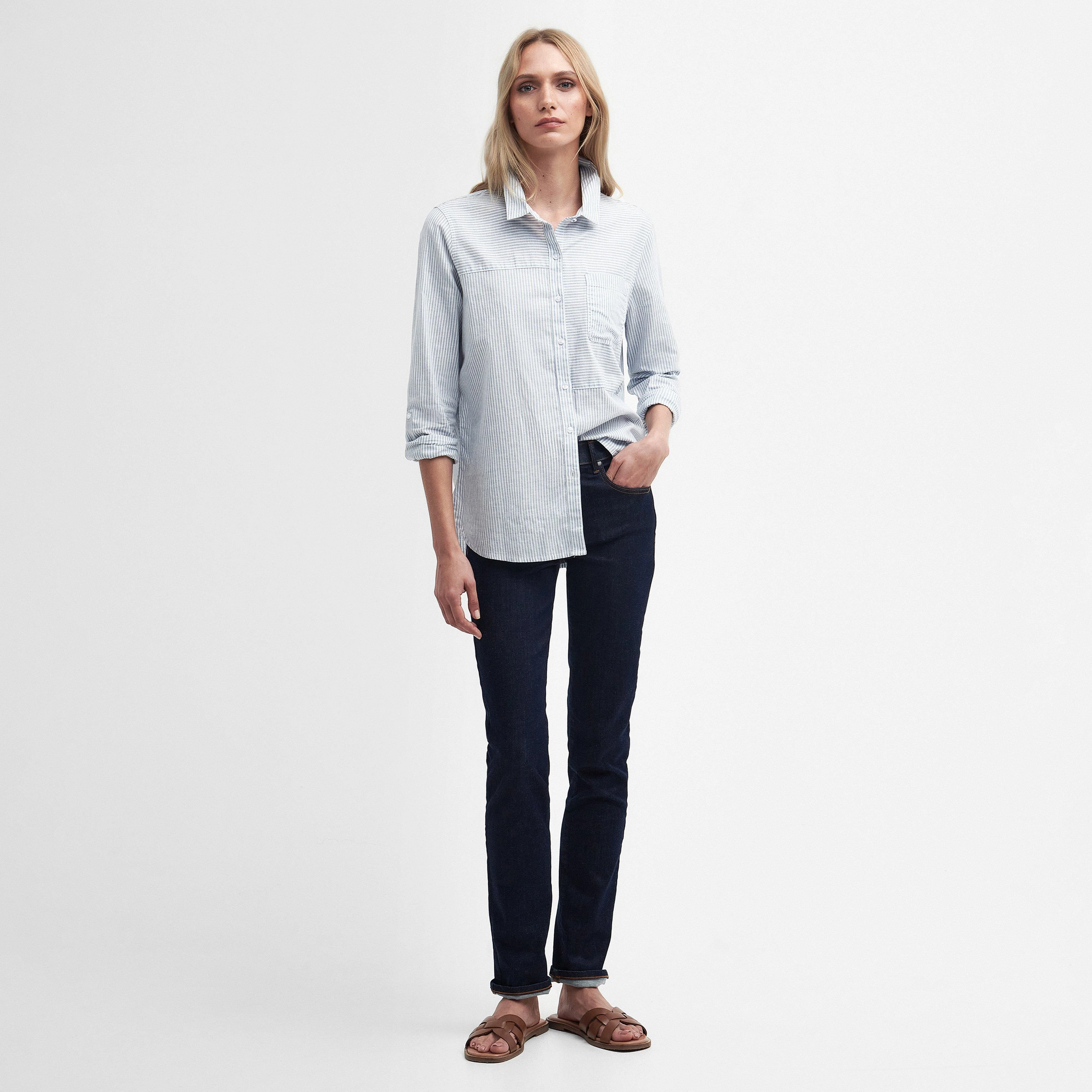 Womens Beachfront Shirt Chambray Stripe - Image 6