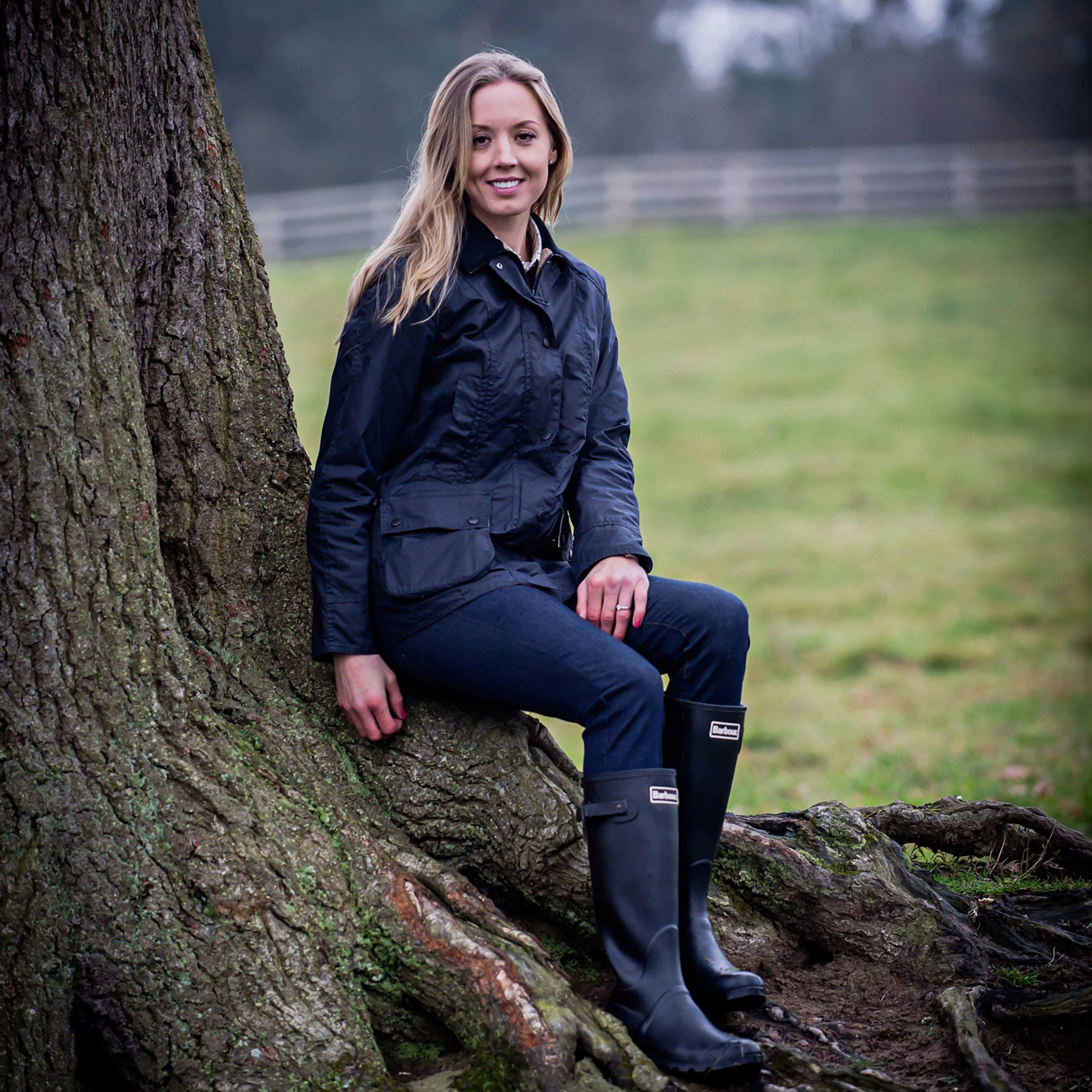 Womens Bede Wellington Boots Black - Image 2