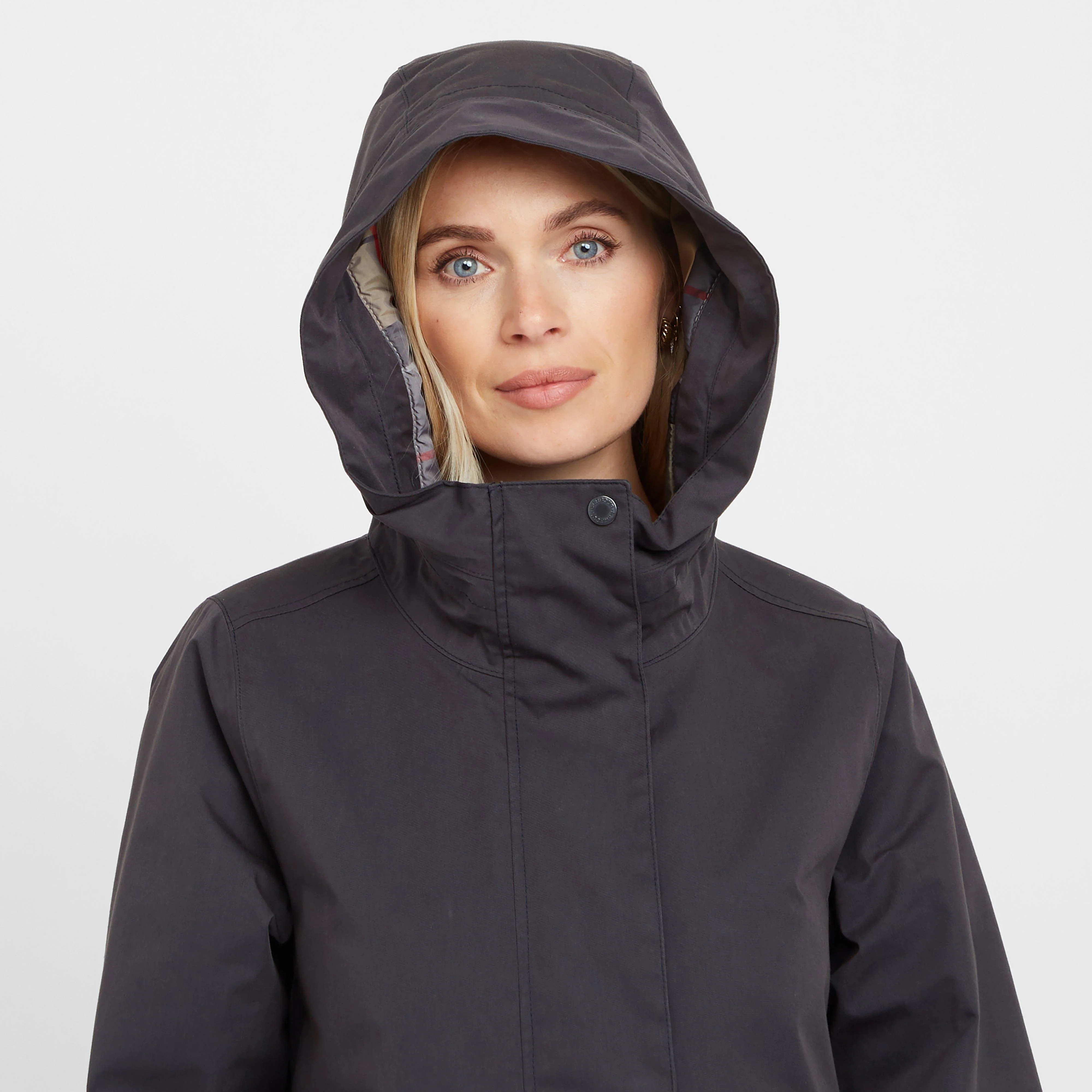 Womens Bowlees Waterproof Jacket Dark Navy - Image 4