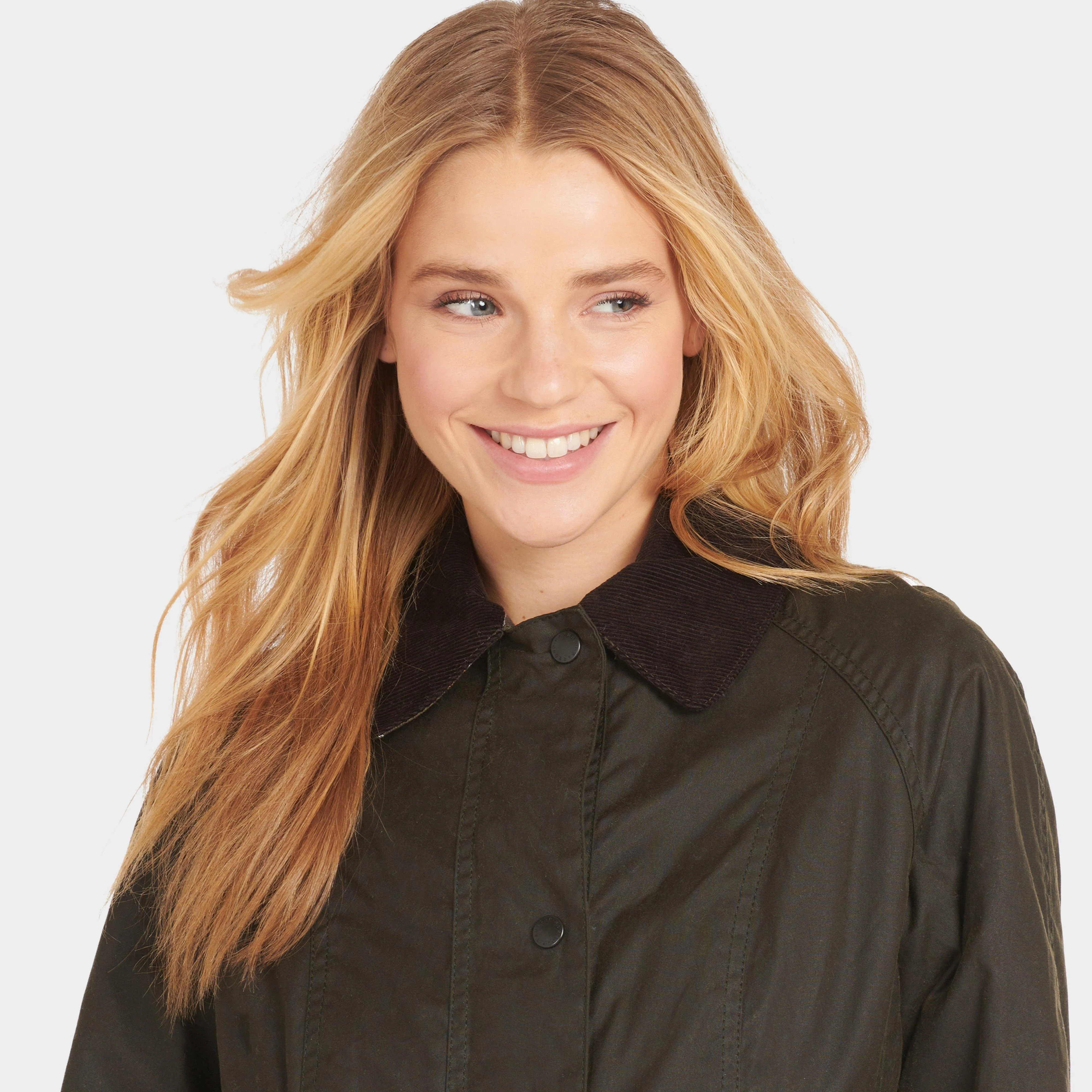 Womens Classic Beadnell® Wax Jacket Olive - Image 3