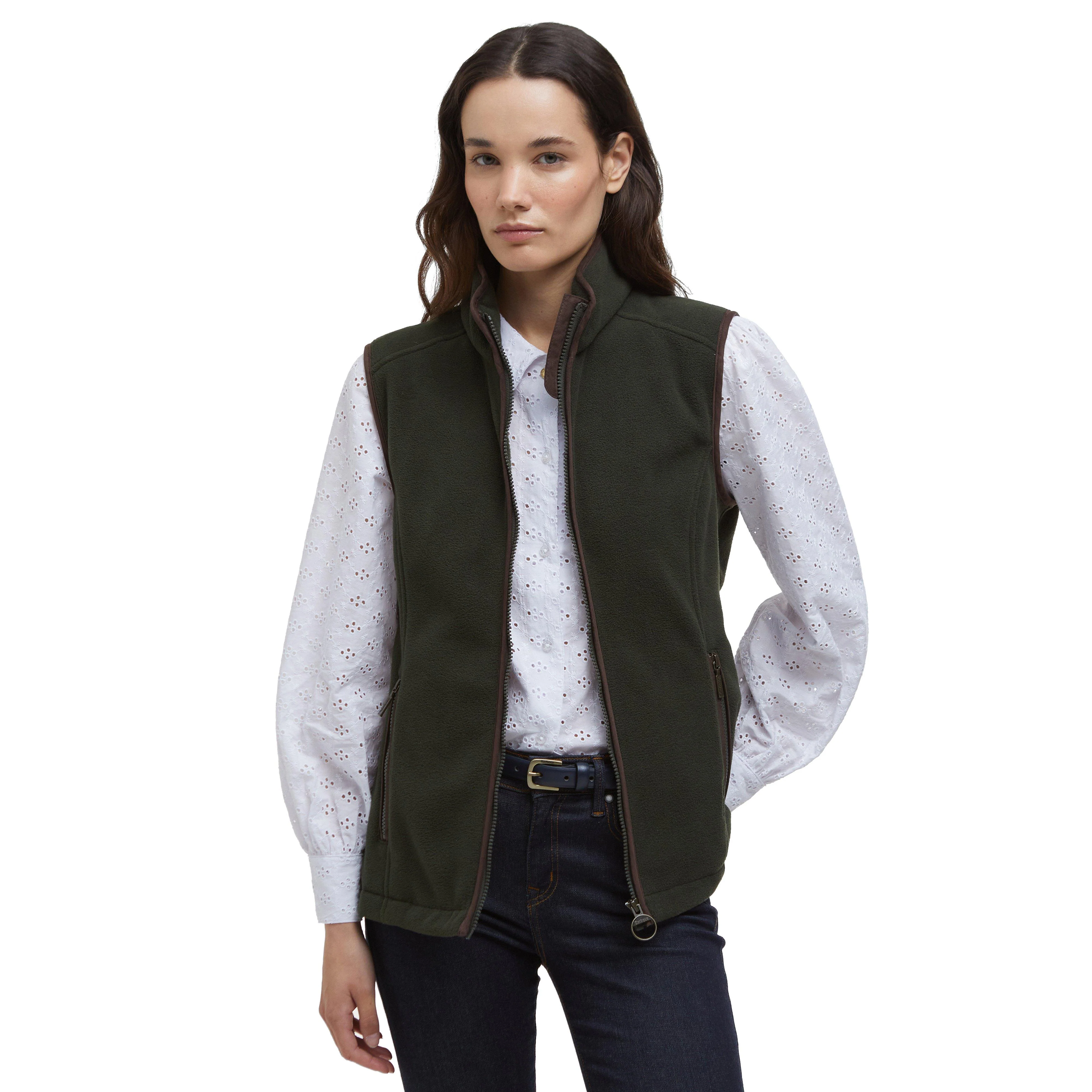 Womens Country Colton Fleece Gilet Sage - Image 7
