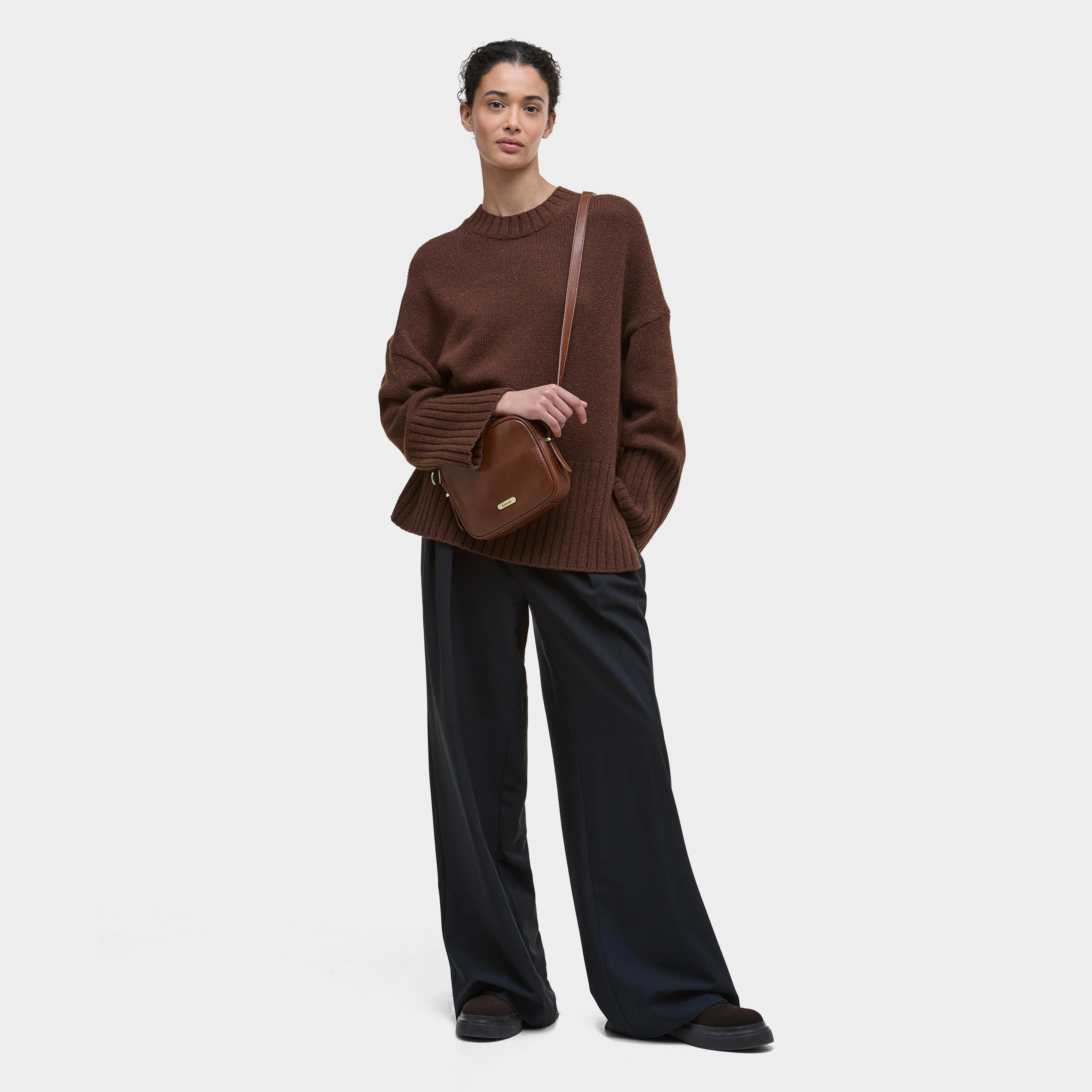 Women's Daphne Leather Crossbody Bag Brown - Image 11