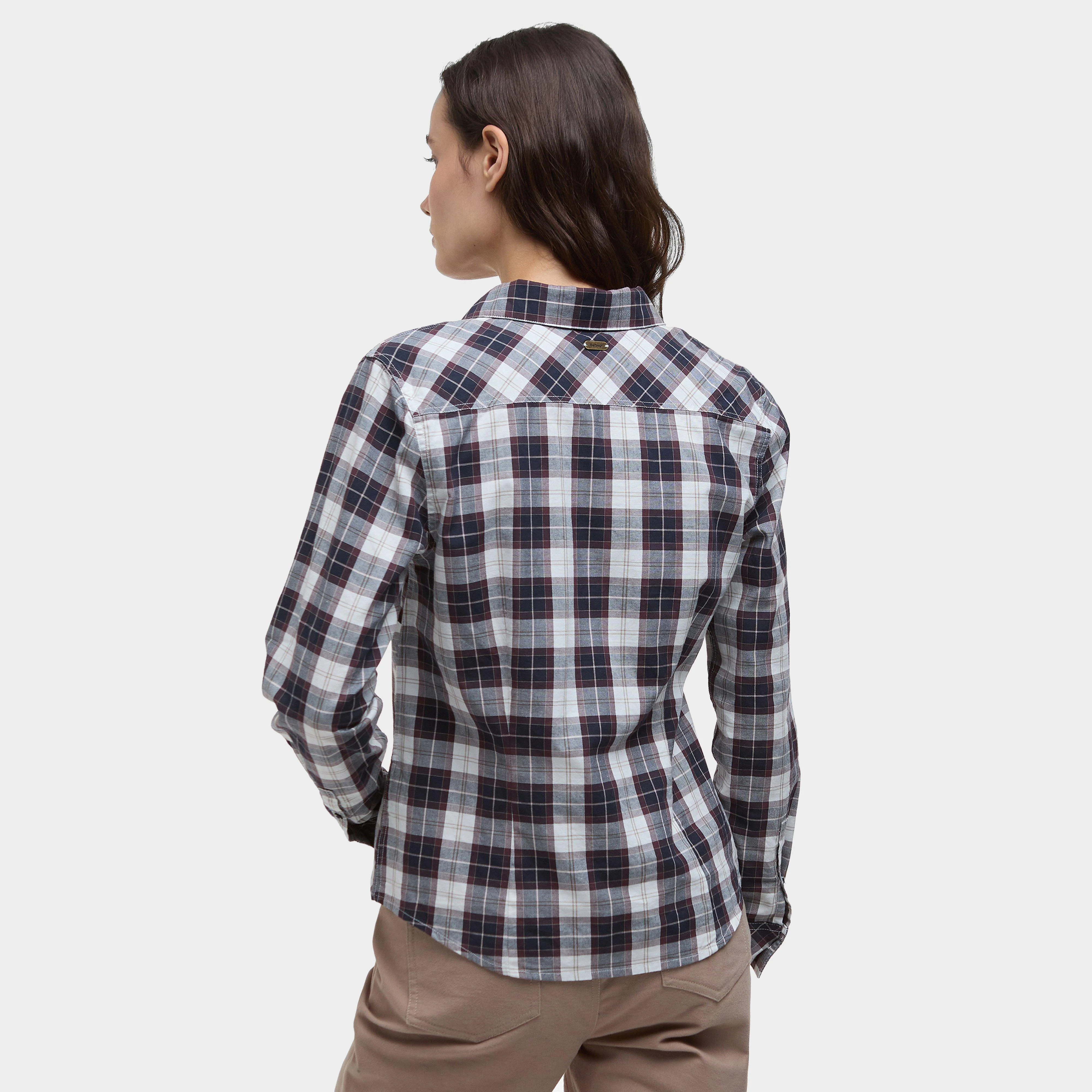 Womens Edda Shirt Gardenia Tartan - Image 2