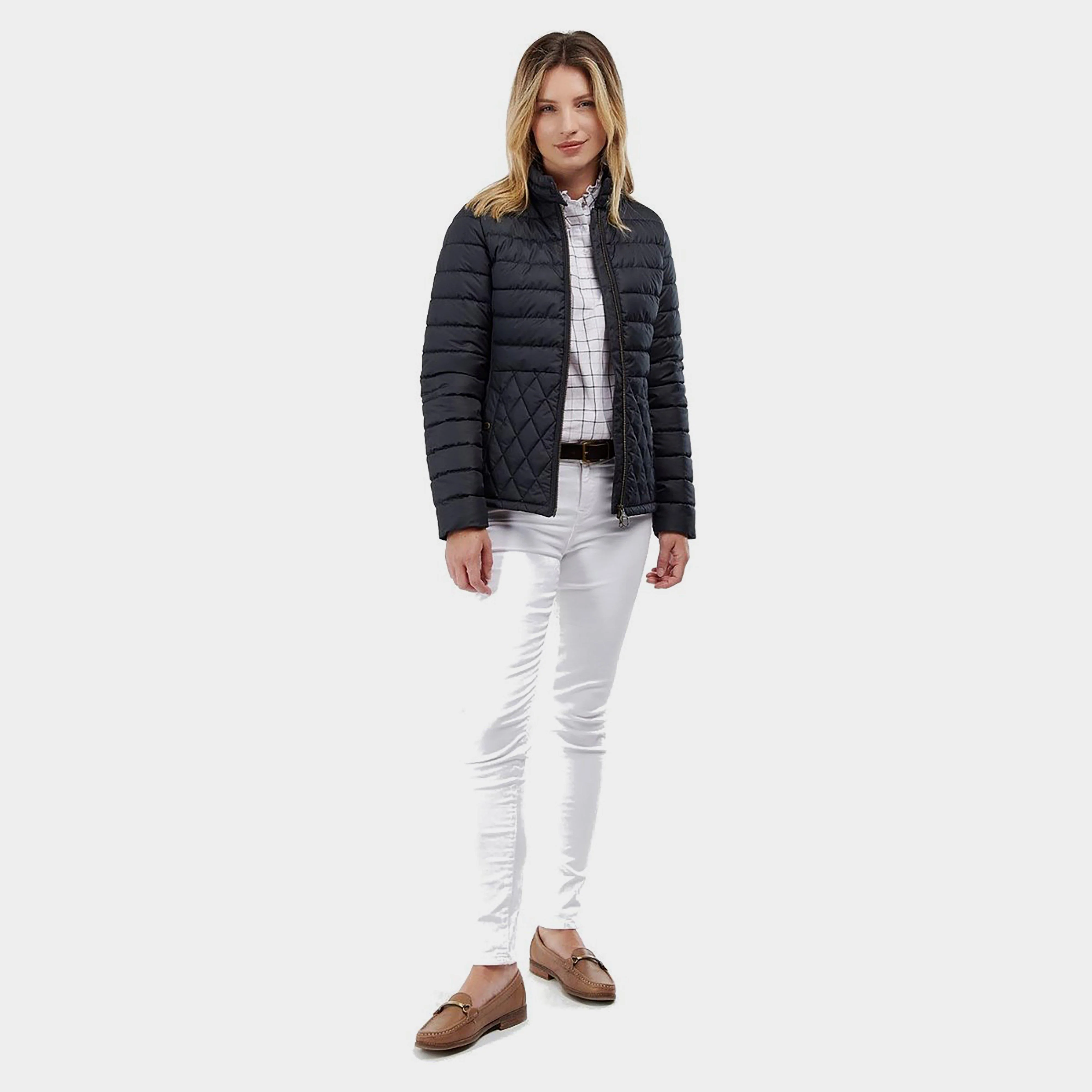 Womens Esme Quilt Jacket Dark Navy - Image 6