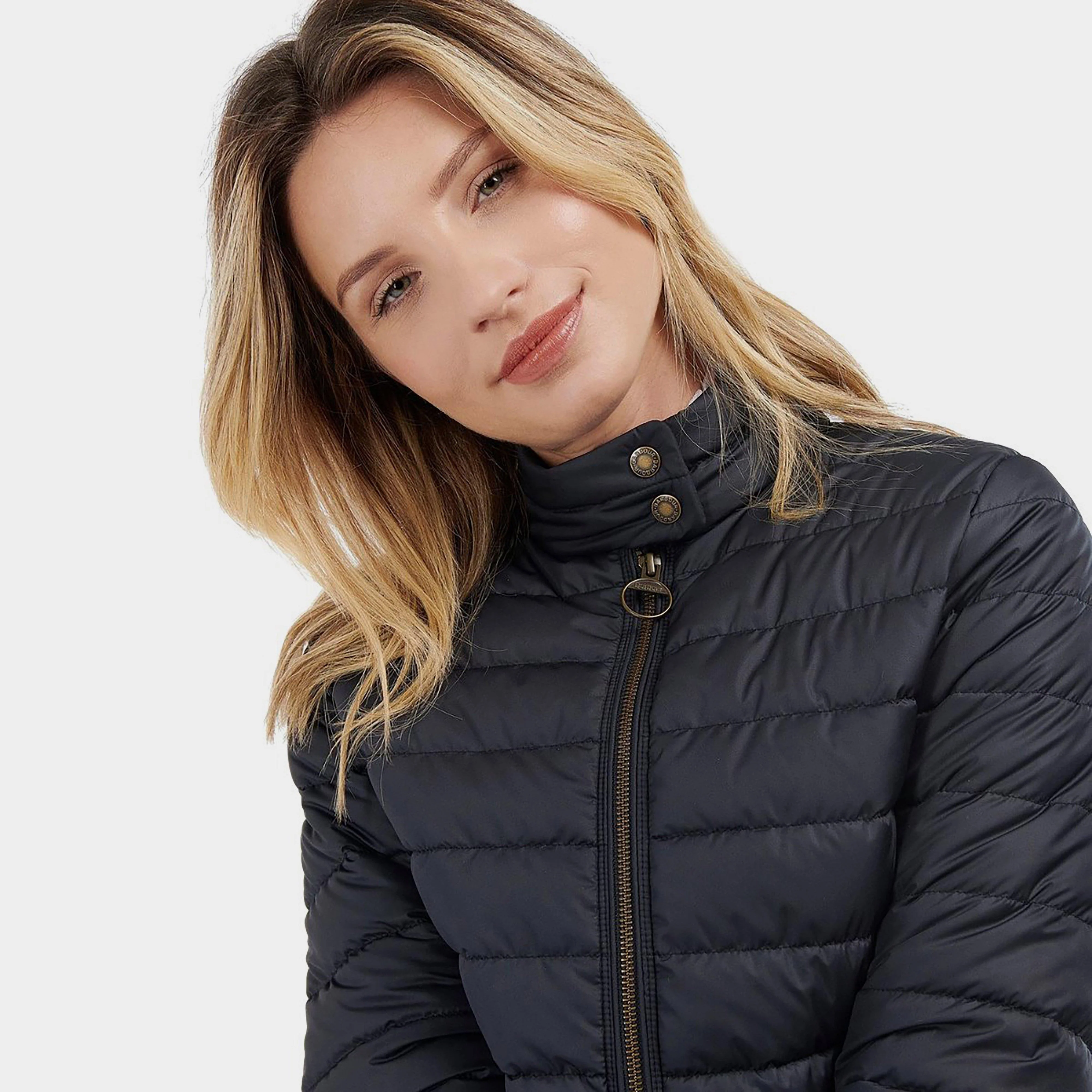 Womens Esme Quilt Jacket Dark Navy - Image 7