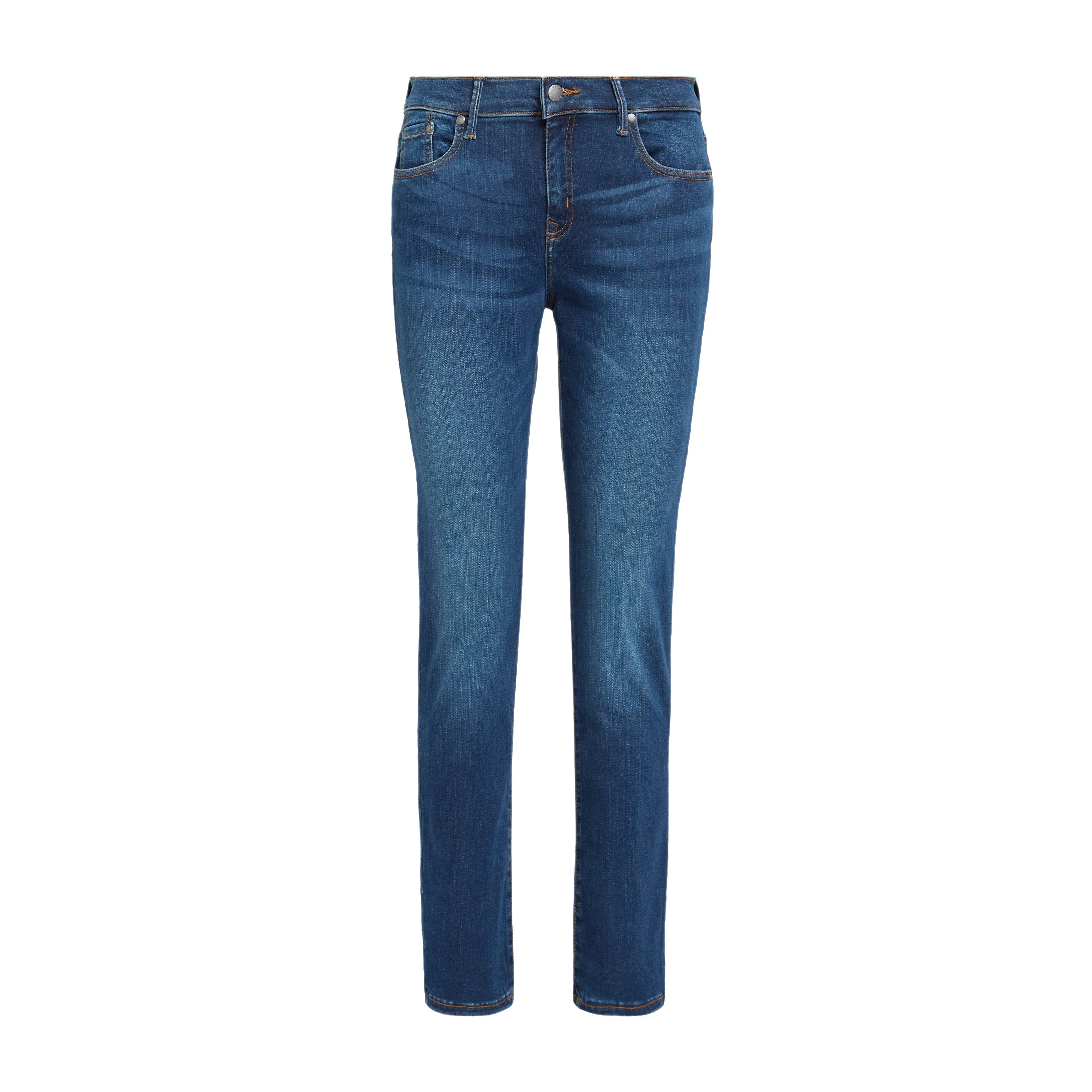 Womens Essential Slim Jeans Worn Blue - Image 8