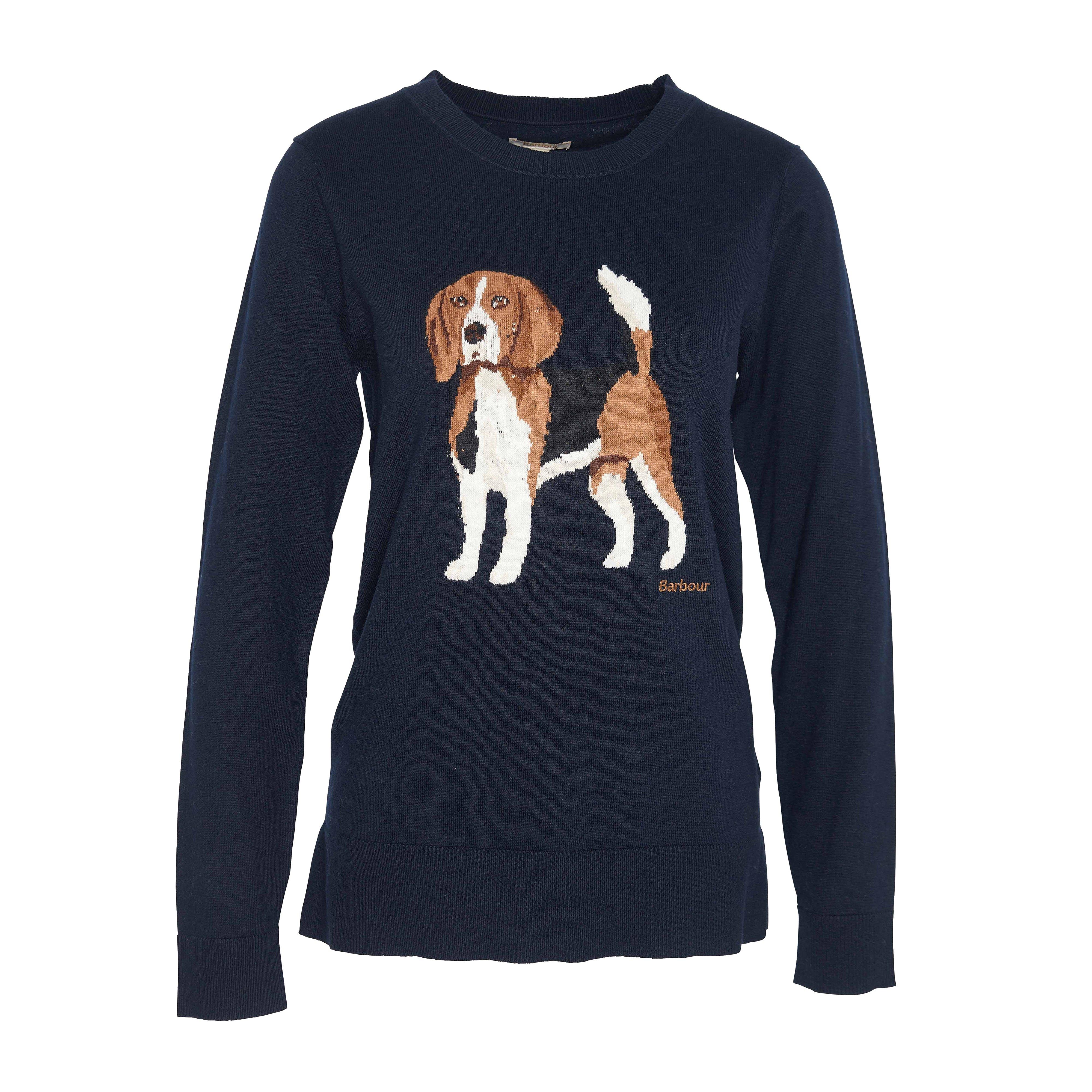 Womens Fareham Knitted Jumper Navy - Image 2