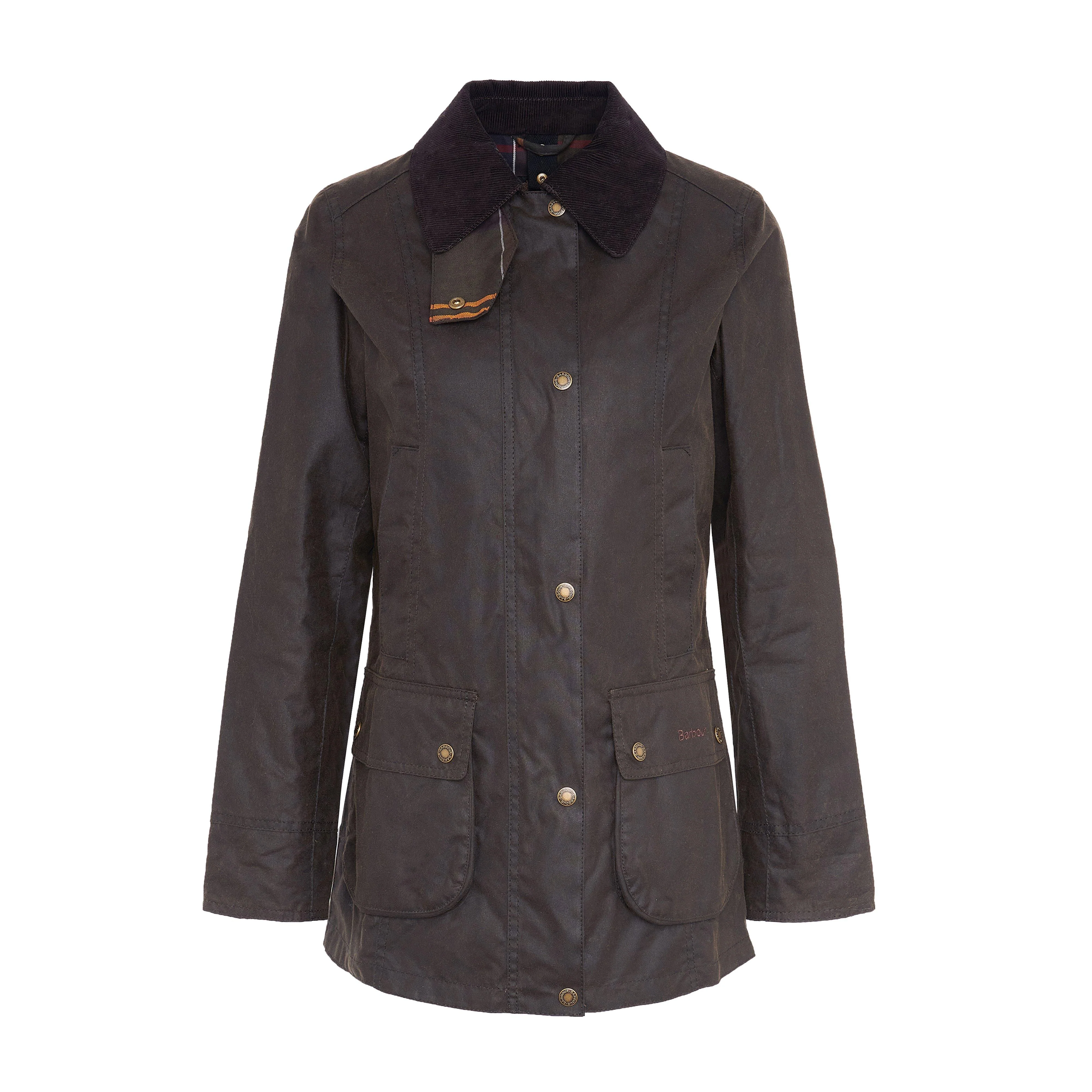 Womens Fiddich Wax Jacket Olive/Classic - Image 8