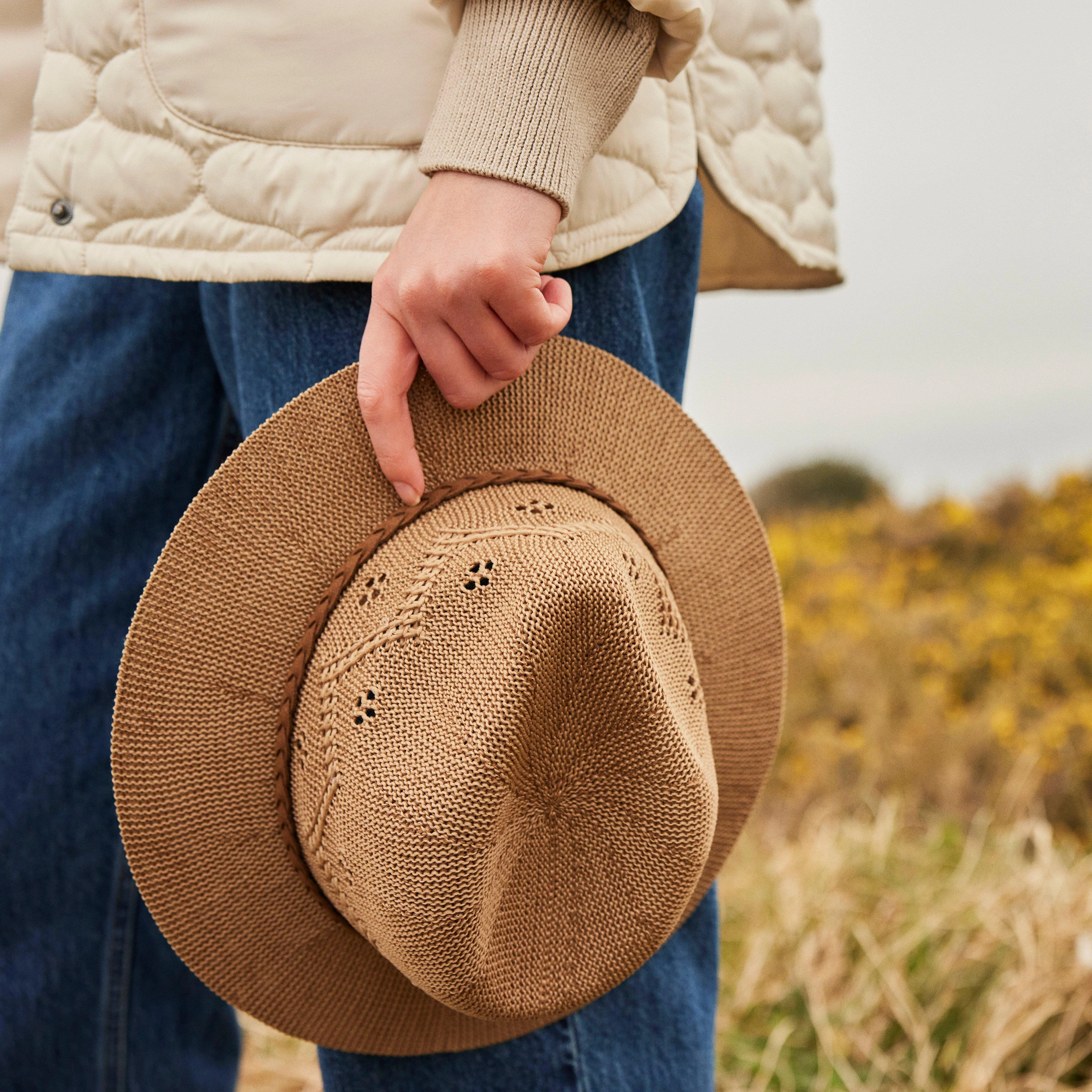 Womens Flowerdale Trilby Beige - Image 4