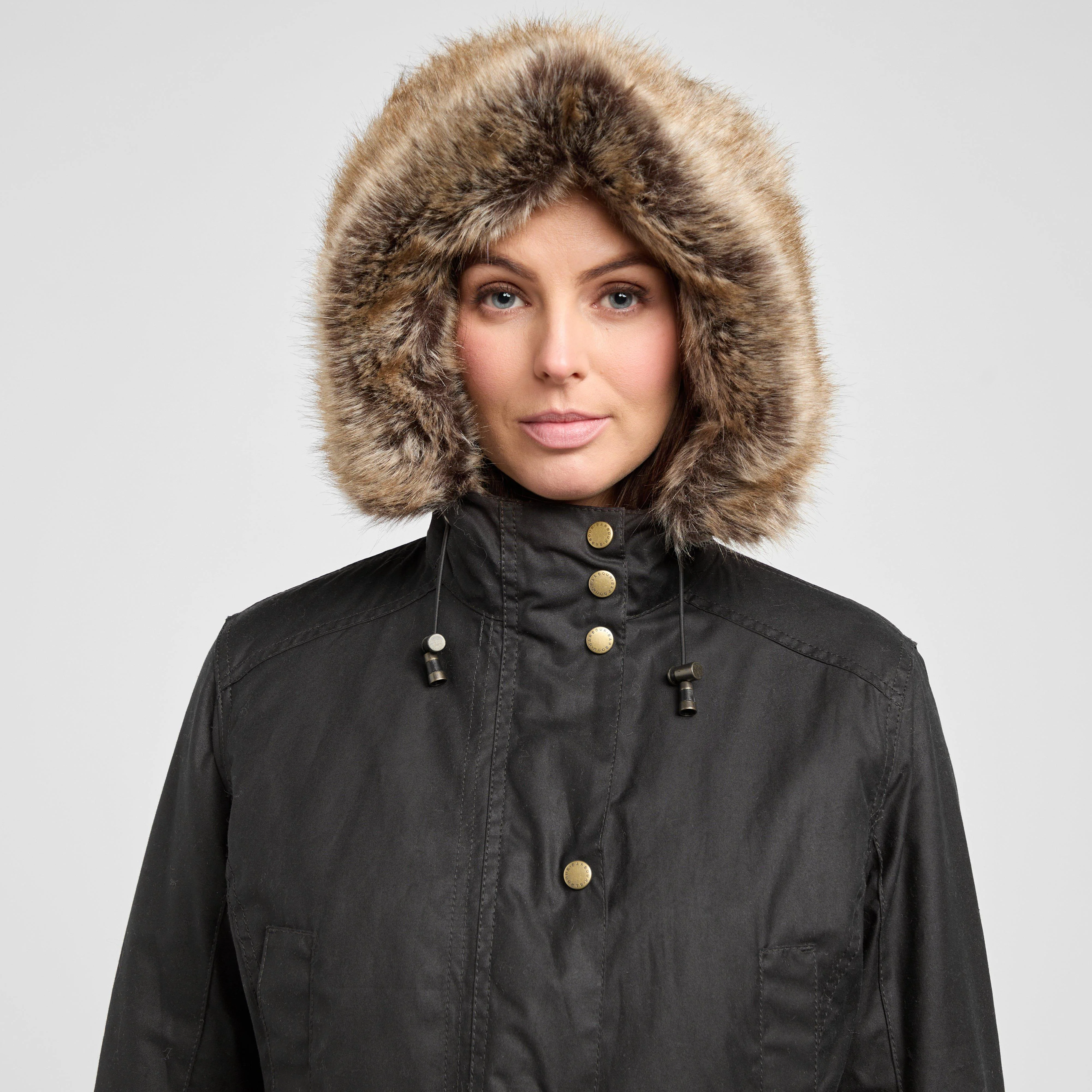 Womens Kelsall Wax Parka Rustic - Image 4