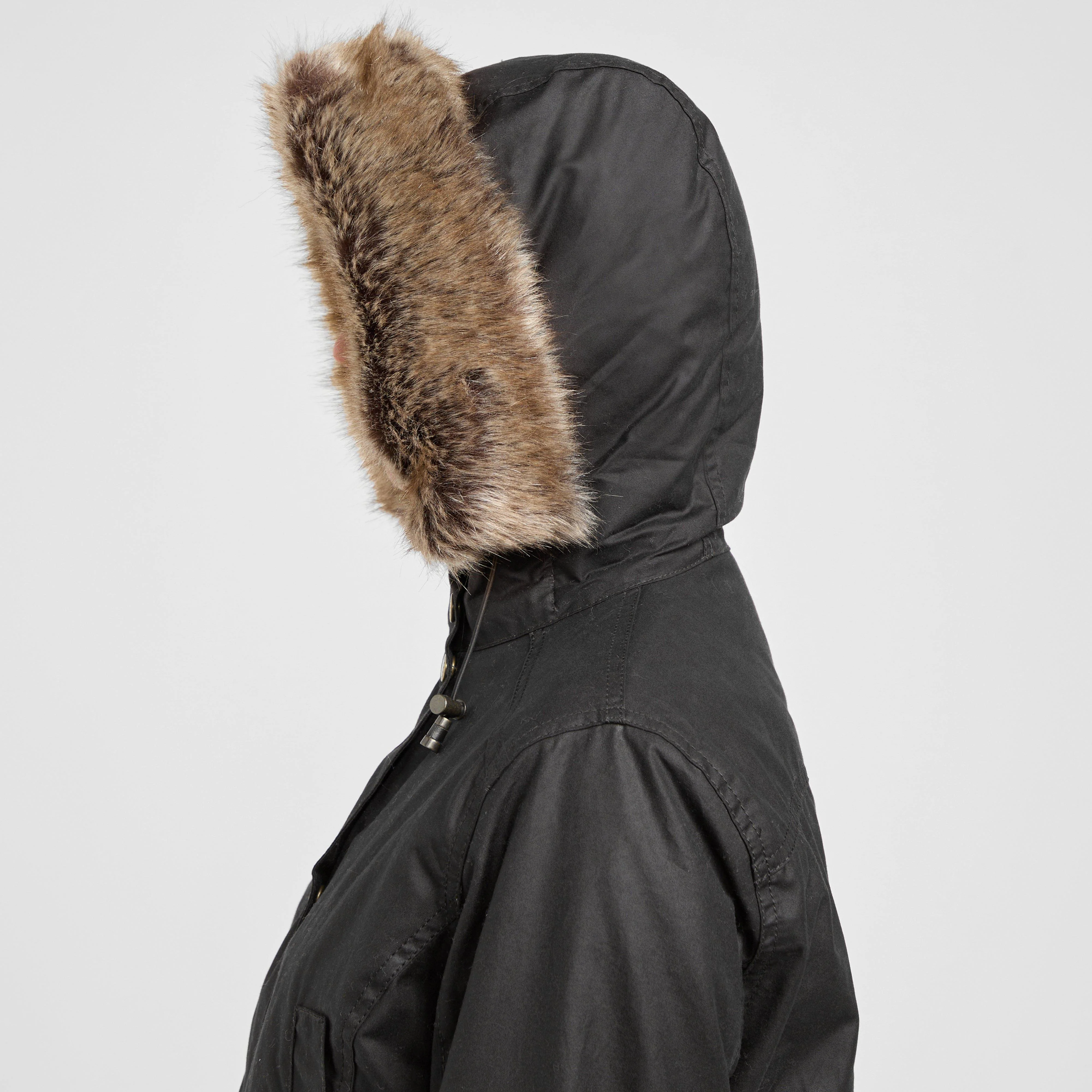 Womens Kelsall Wax Parka Rustic - Image 5
