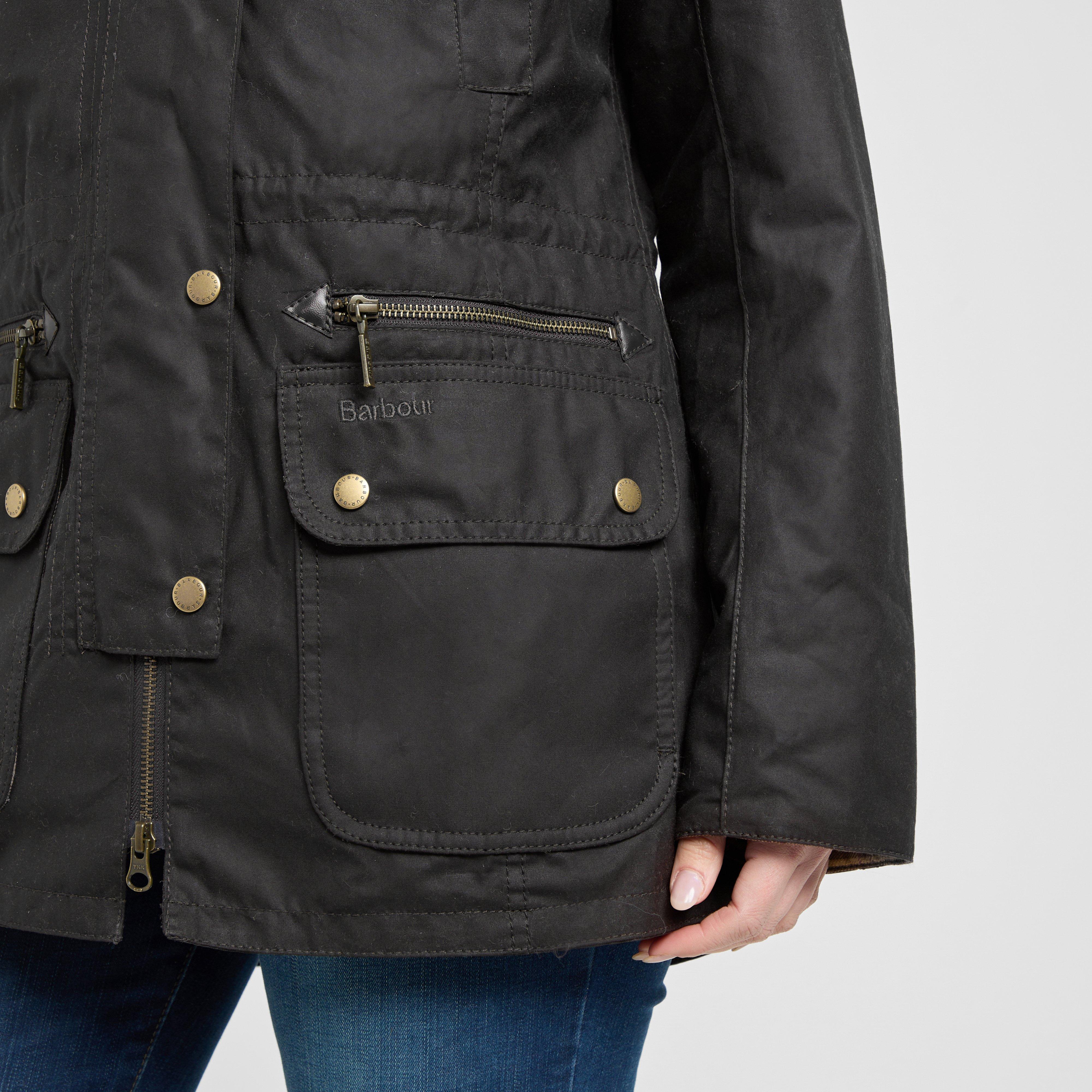 Womens Kelsall Wax Parka Rustic - Image 7