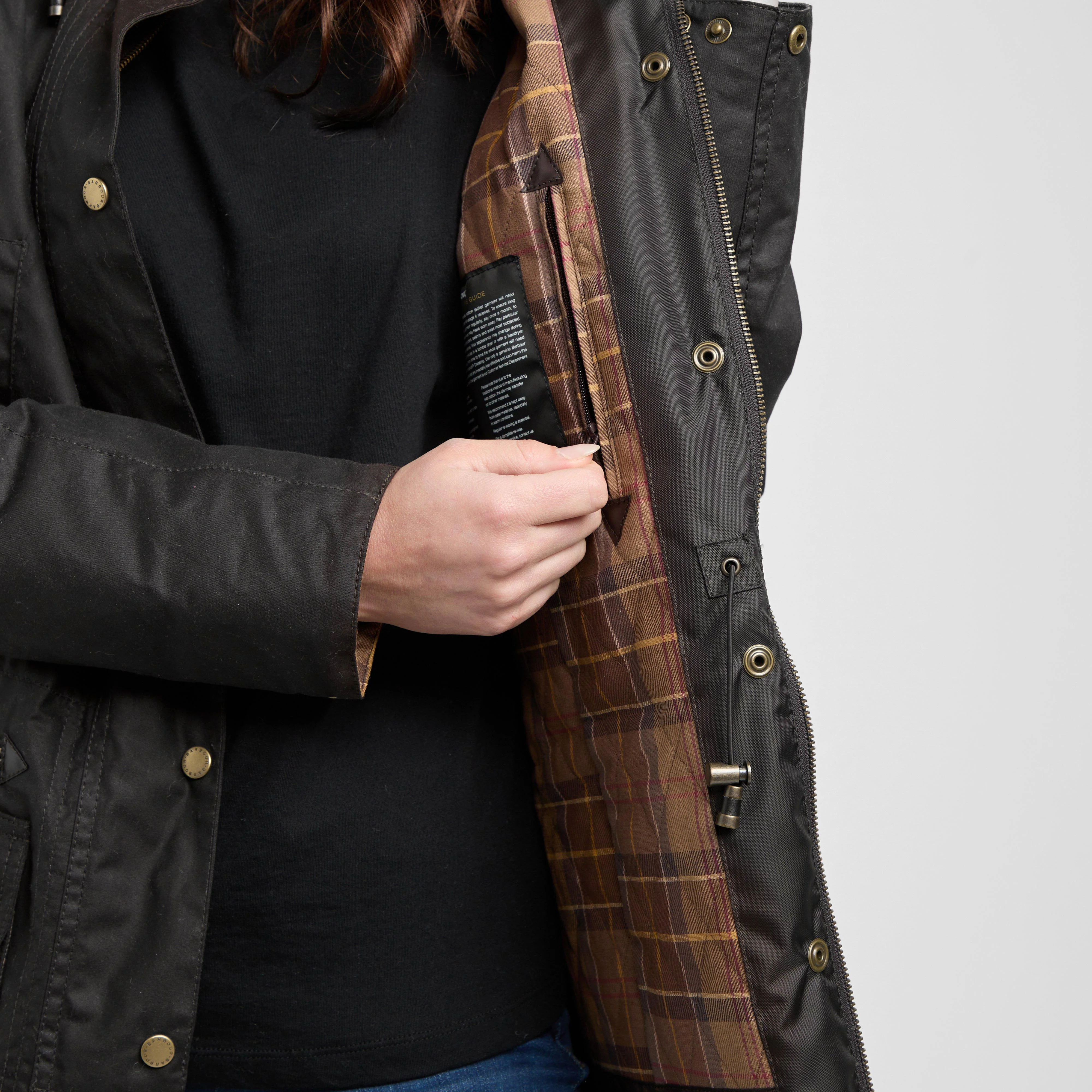 Womens Kelsall Wax Parka Rustic - Image 9