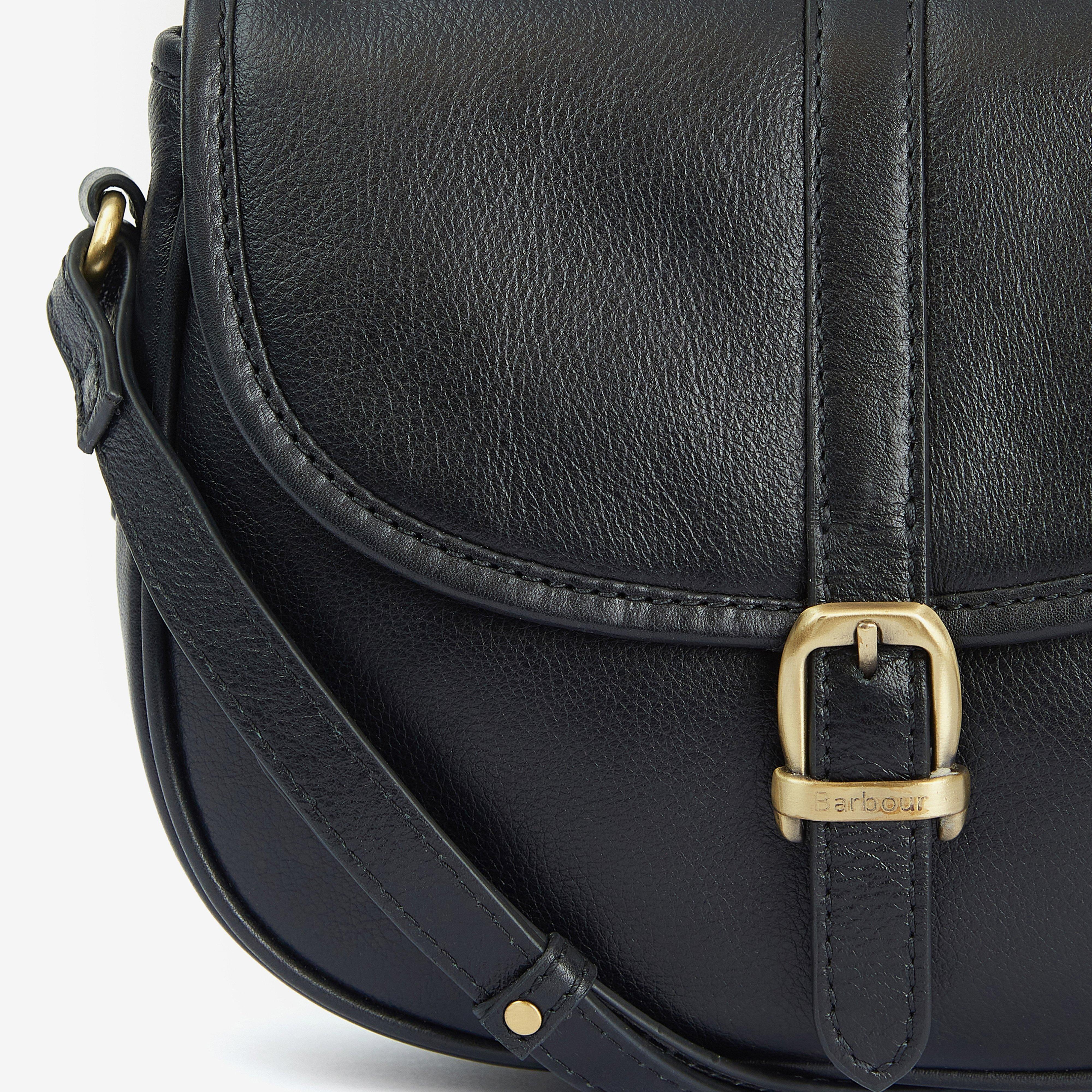 Womens Laire Medium Saddle Bag Classic Black - Image 3