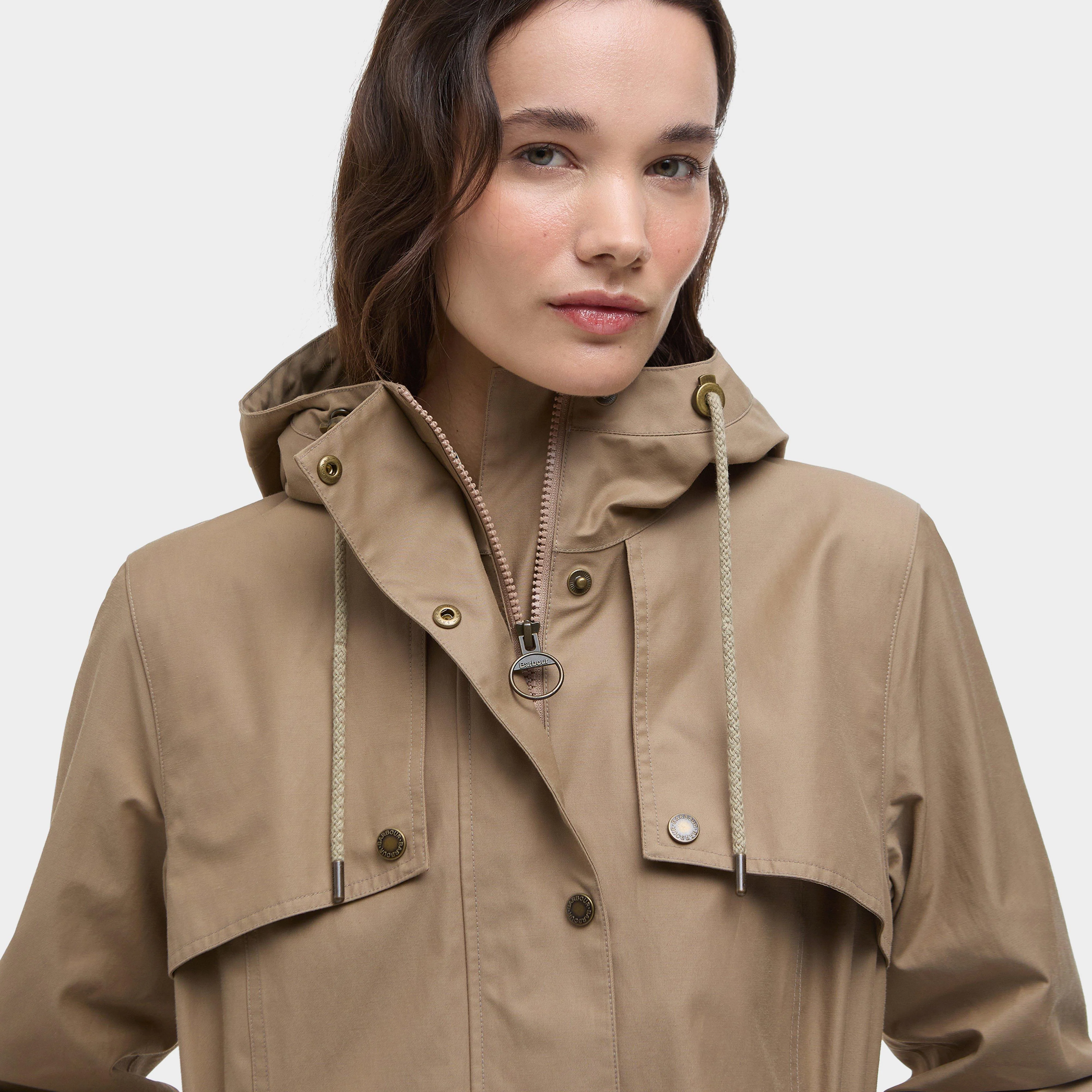 Womens Maple Waterproof Jacket Military Brown - Image 3
