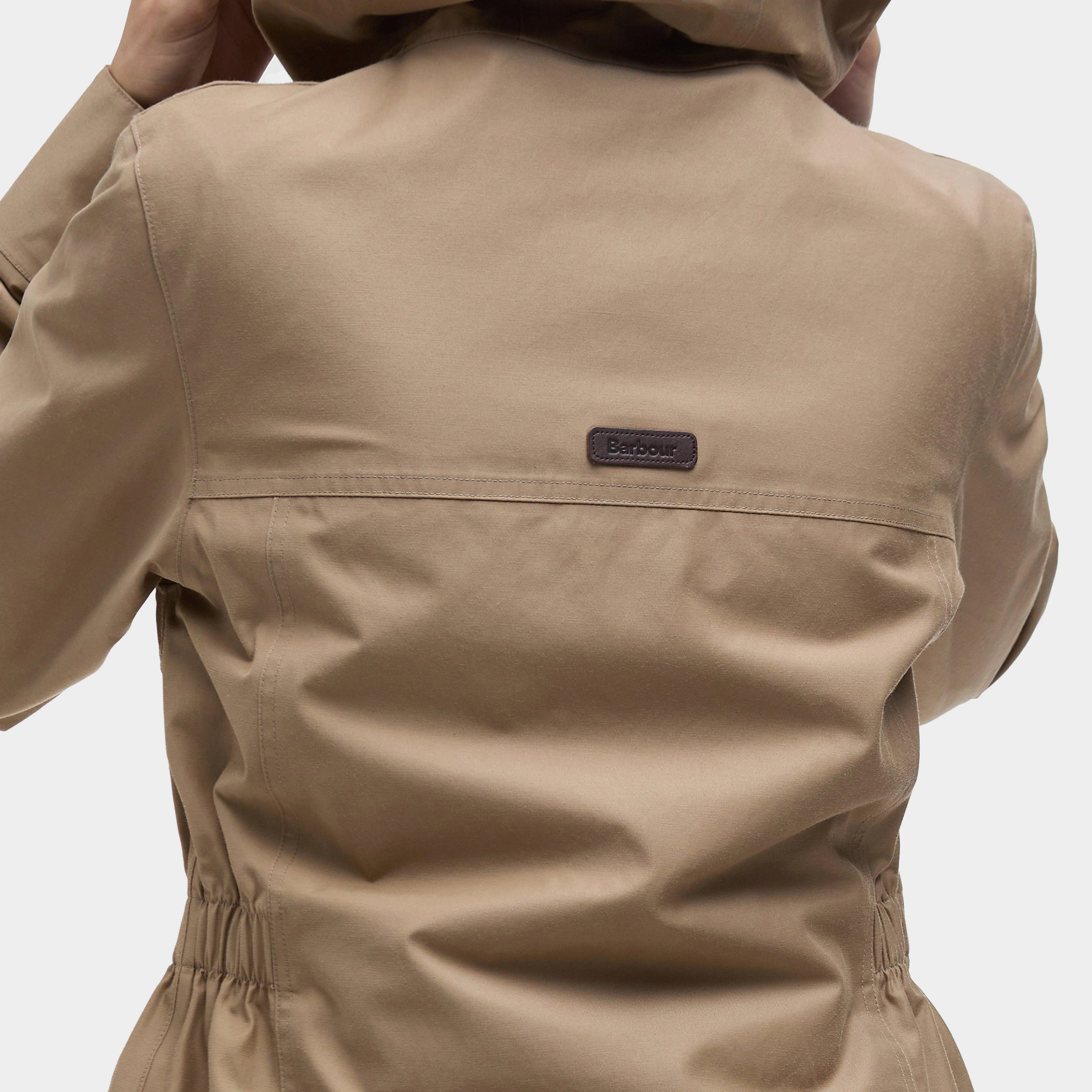 Womens Maple Waterproof Jacket Military Brown - Image 4