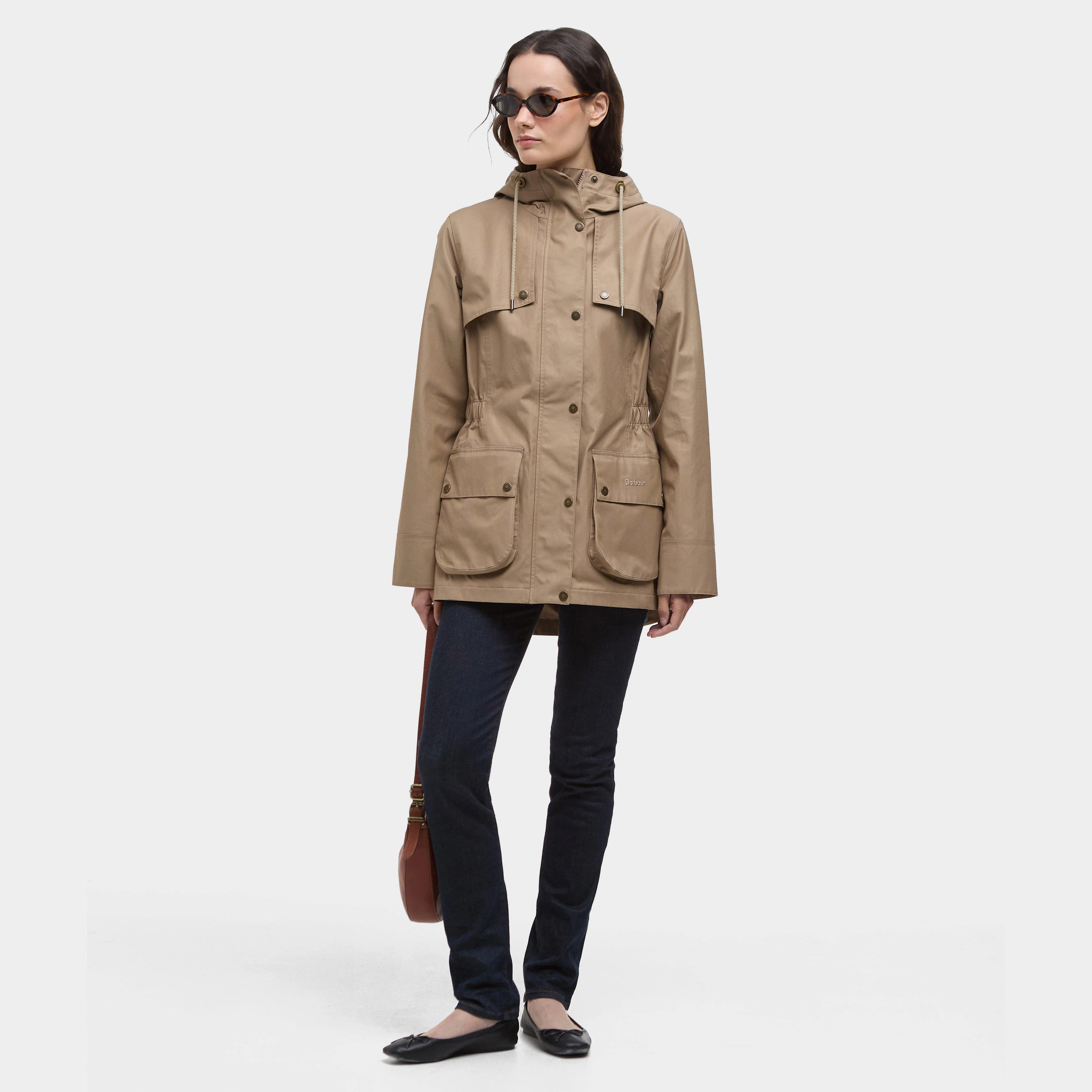 Womens Maple Waterproof Jacket Military Brown - Image 6