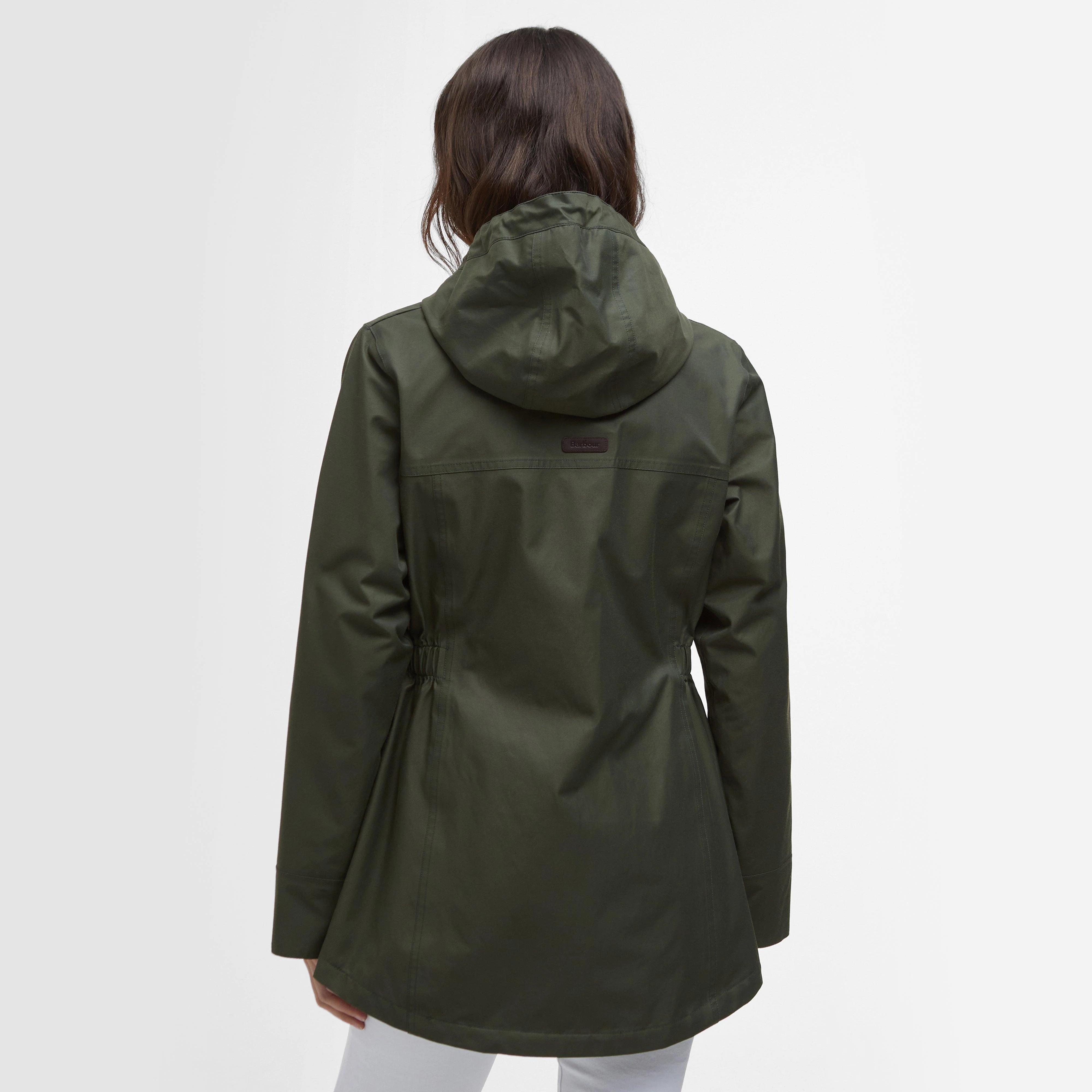 Womens Maple Waterproof Jacket Olive/Ancient Tartan - Image 2