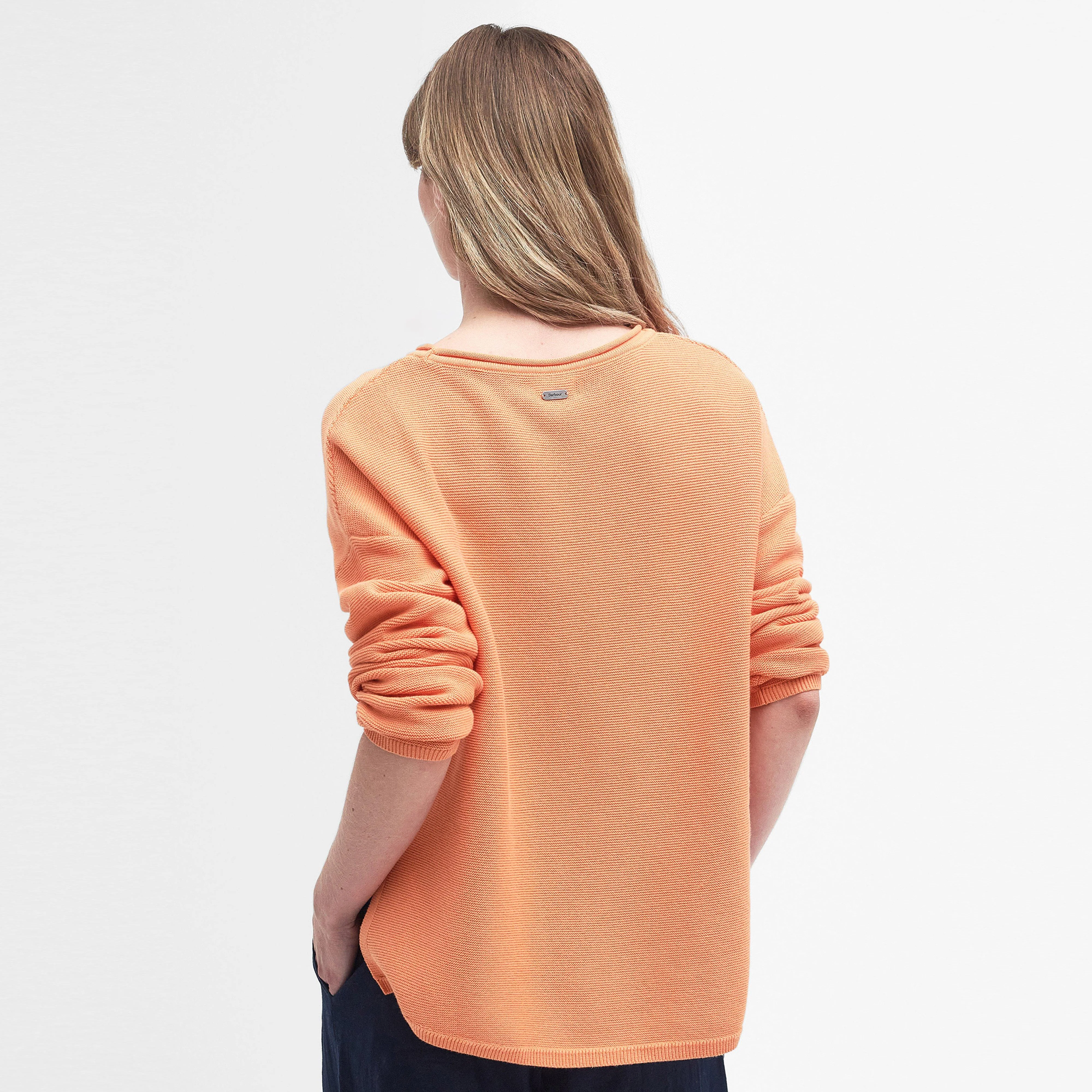 Womens Marine Knitted Jumper Apricot Crush - Image 2