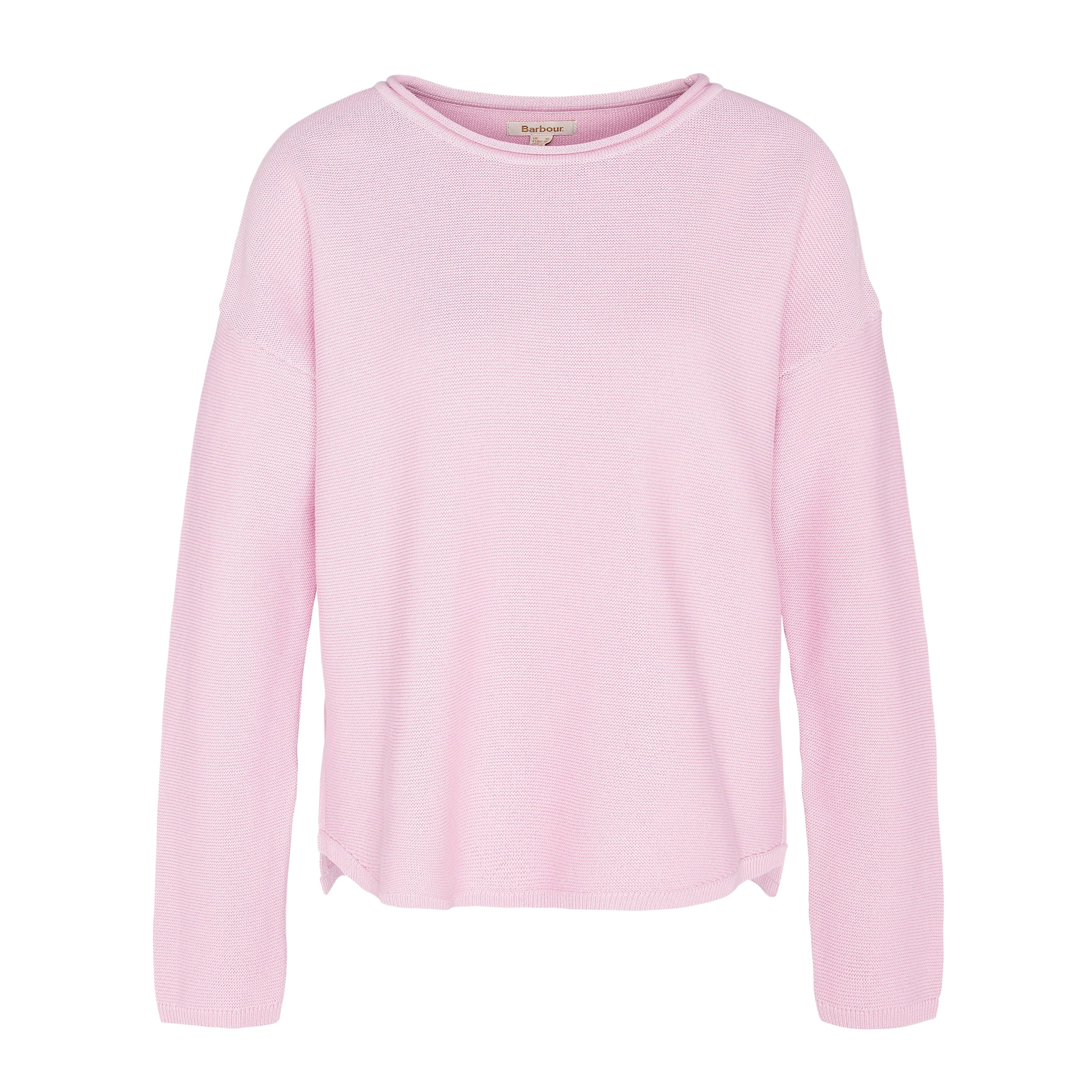Womens Marine Knitted Jumper Mallow Pink