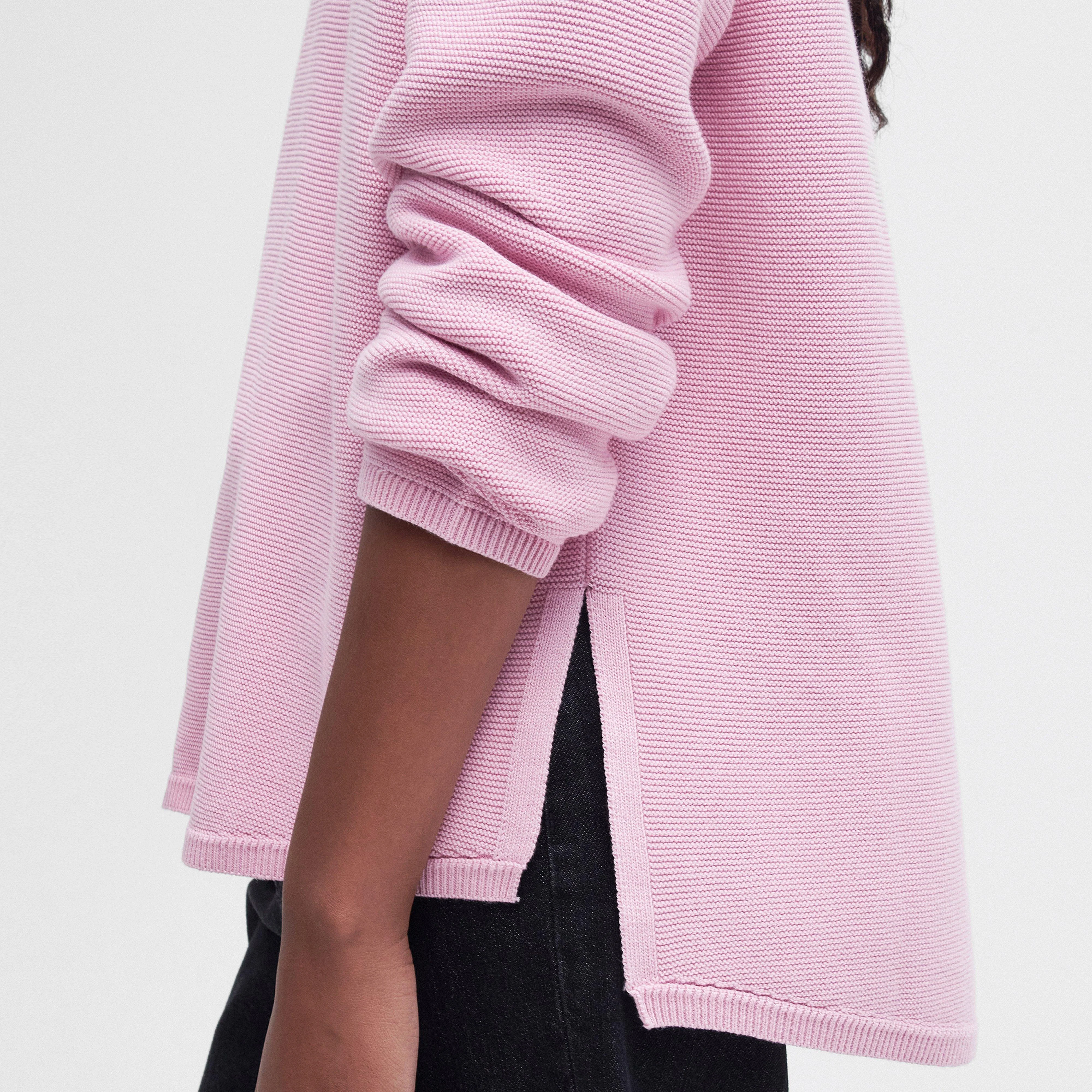 Womens Marine Knitted Jumper Mallow Pink - Image 5