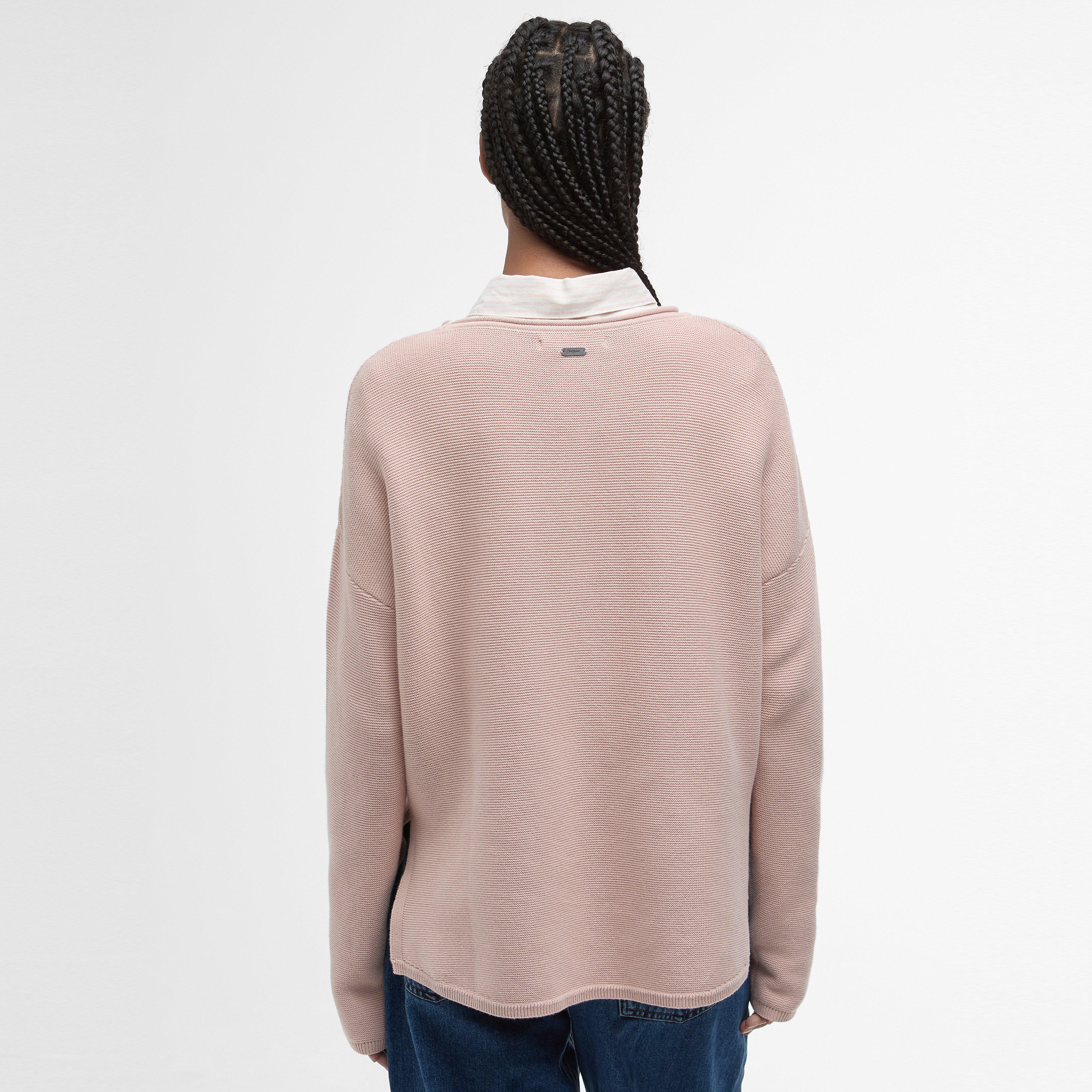 Womens Marine Knitted Jumper Primrose Pink - Image 2