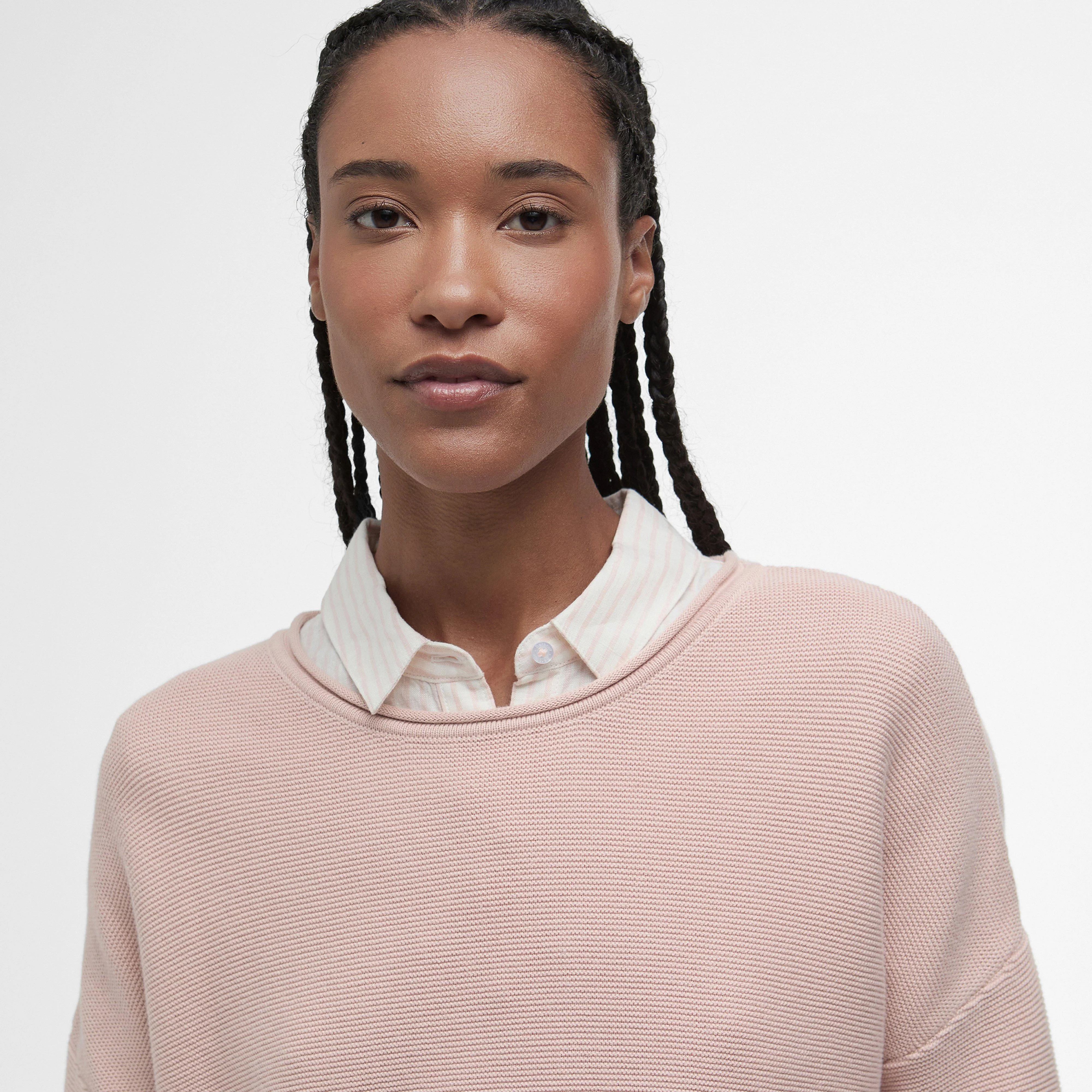 Womens Marine Knitted Jumper Primrose Pink - Image 3