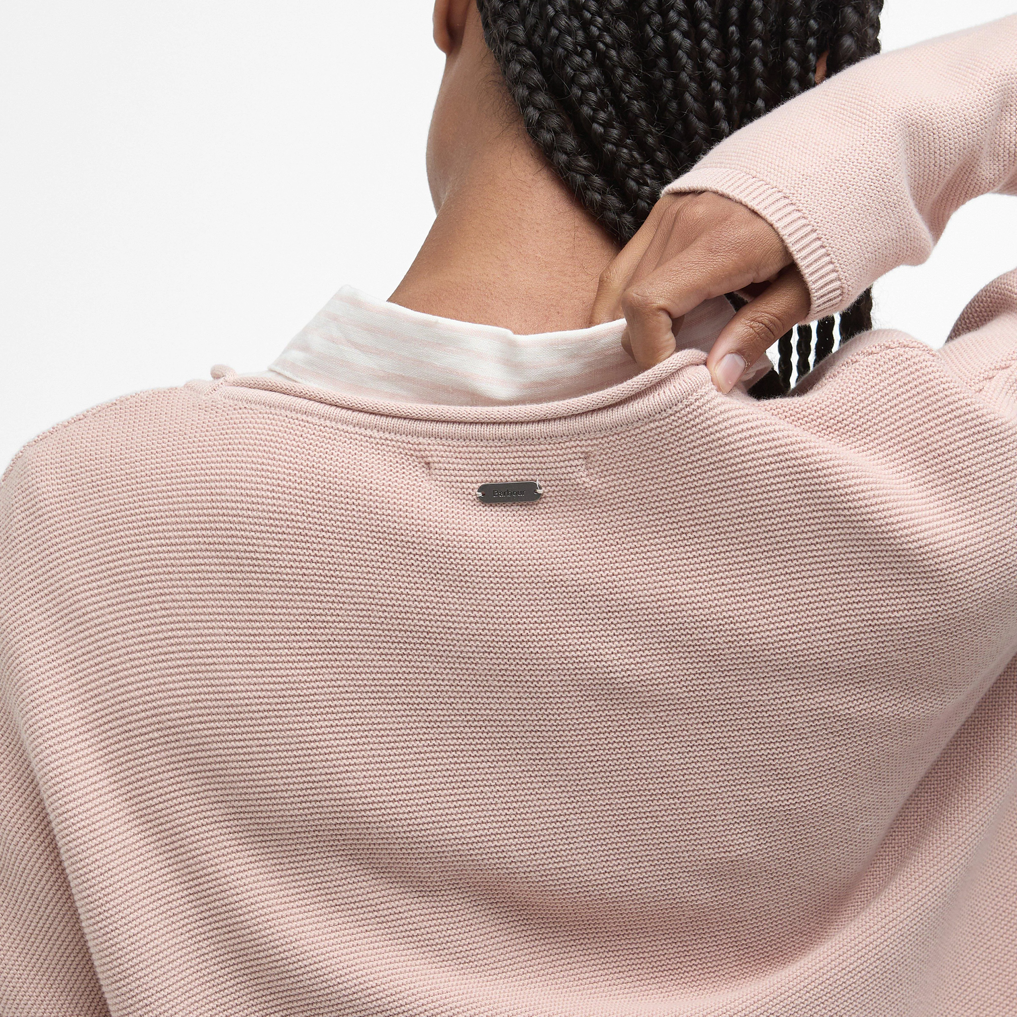 Womens Marine Knitted Jumper Primrose Pink - Image 4