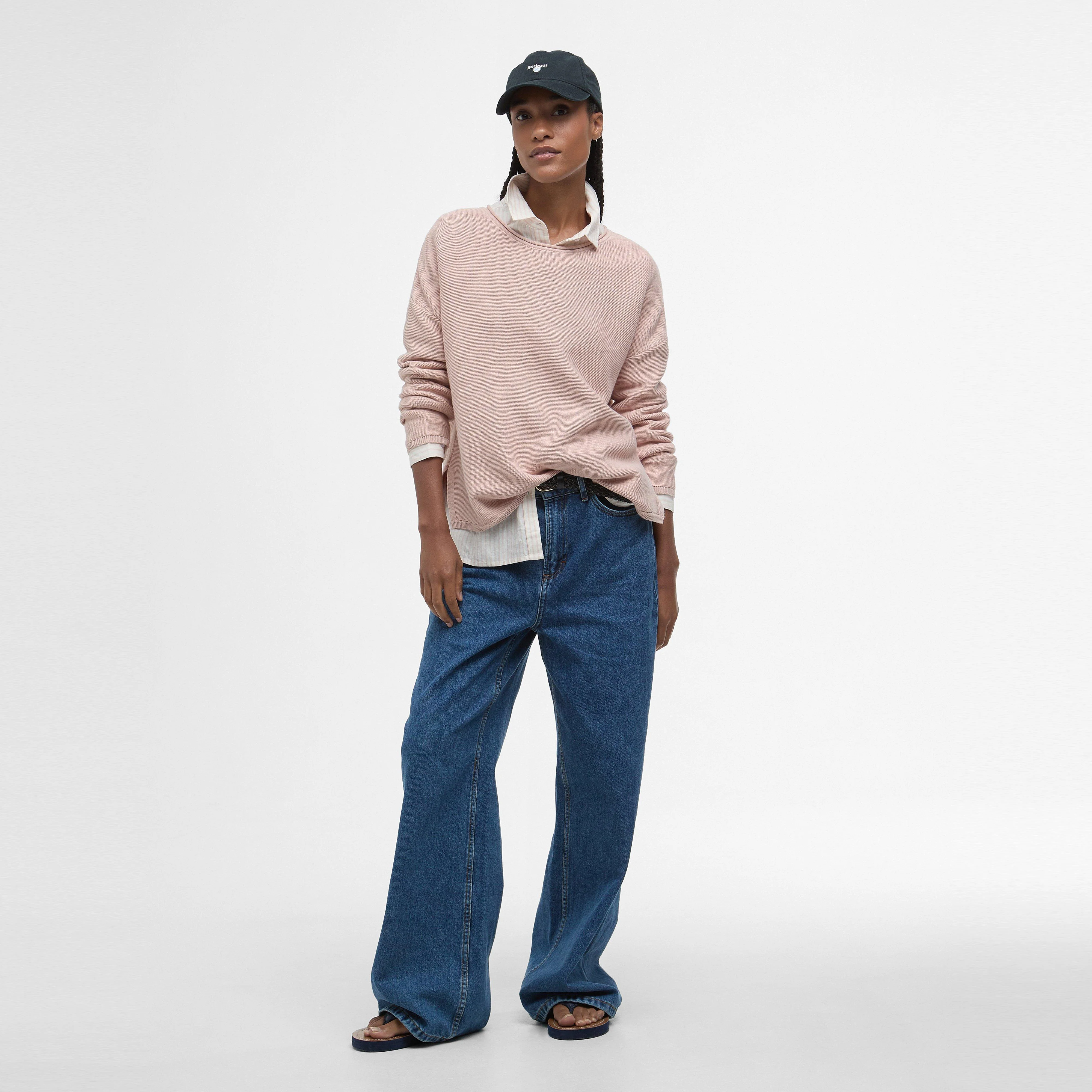Womens Marine Knitted Jumper Primrose Pink - Image 6