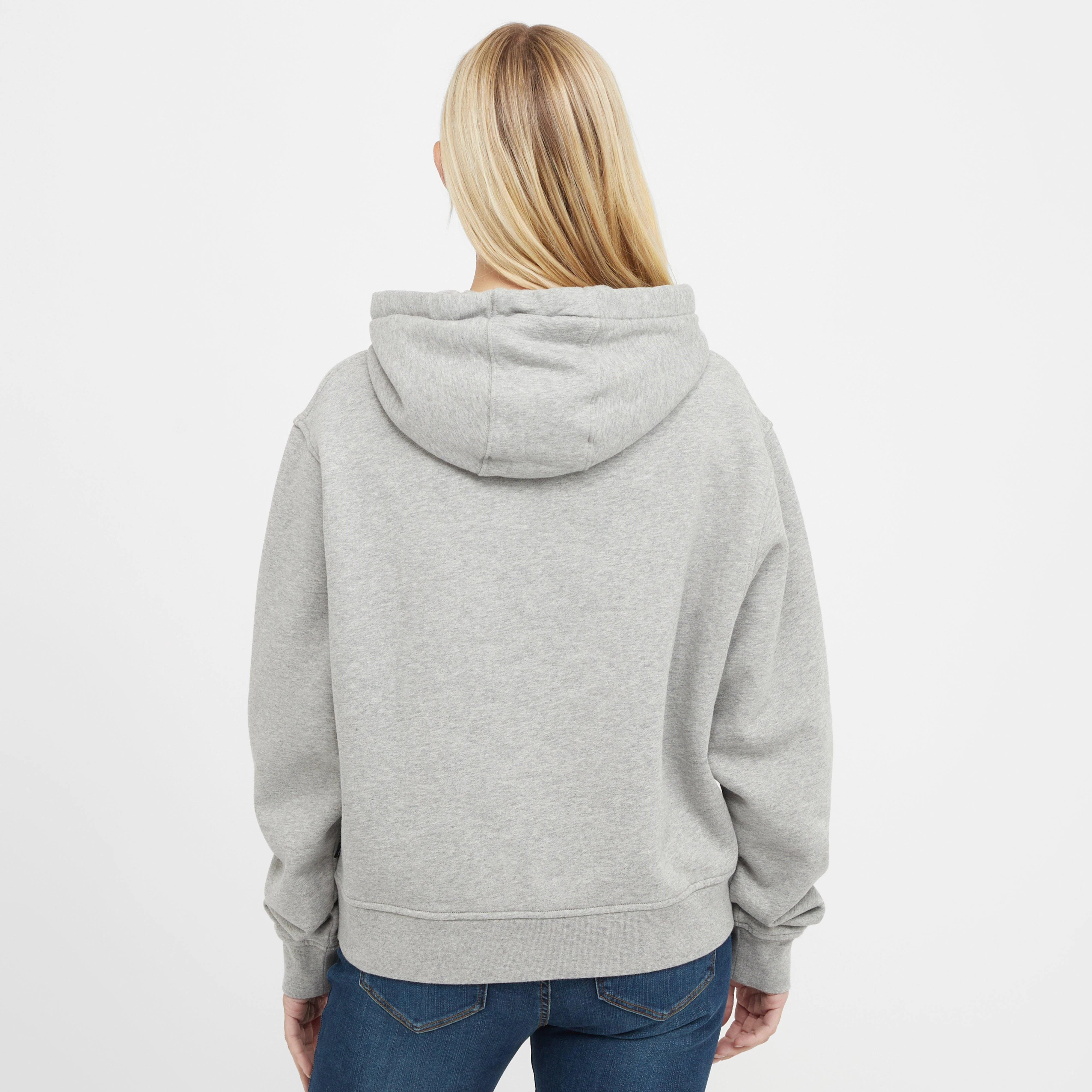 Womens Marsden Oversized Hoodie Light Grey Marl - Image 2