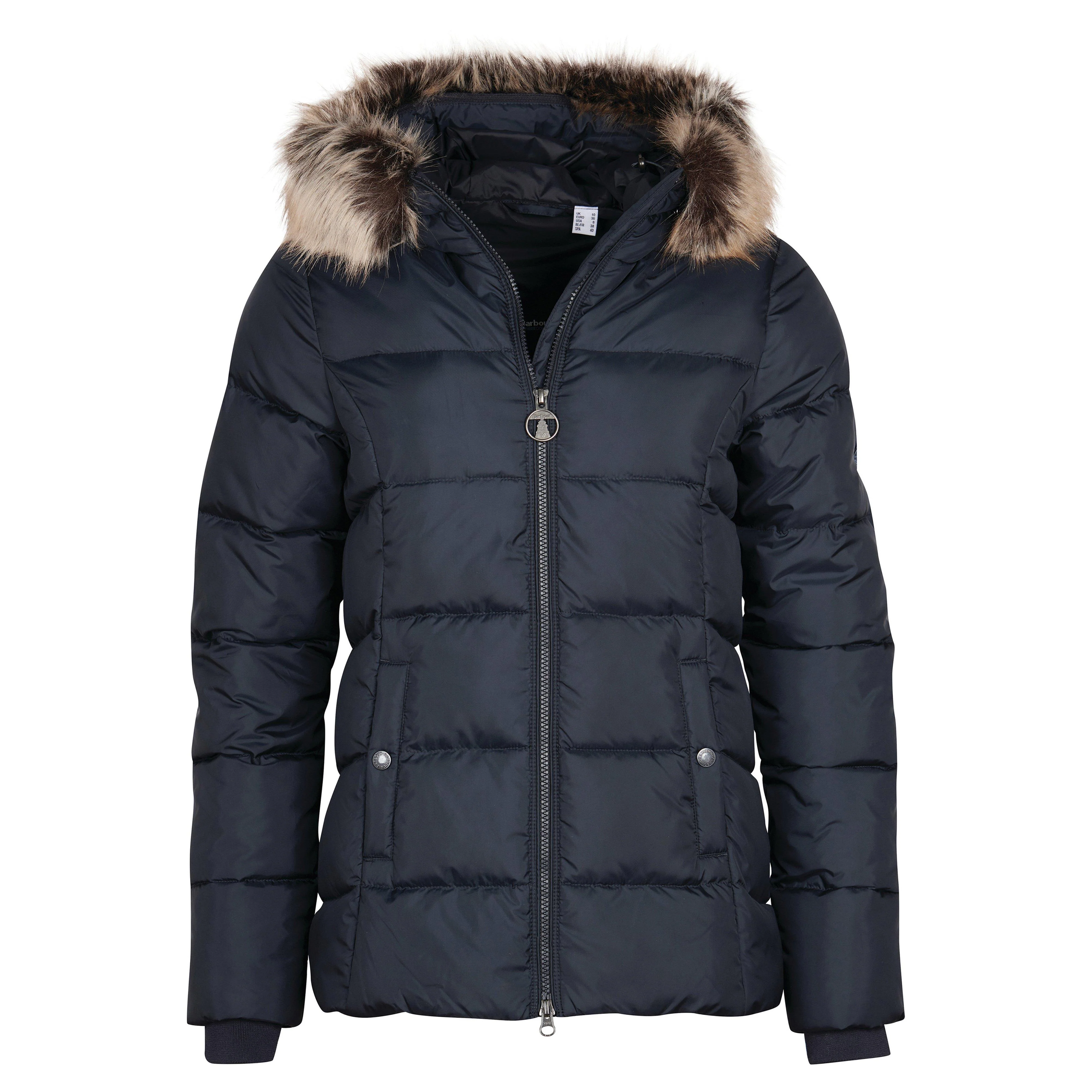 Womens Midhurst Quilted Jacket Dark Navy - Image 10