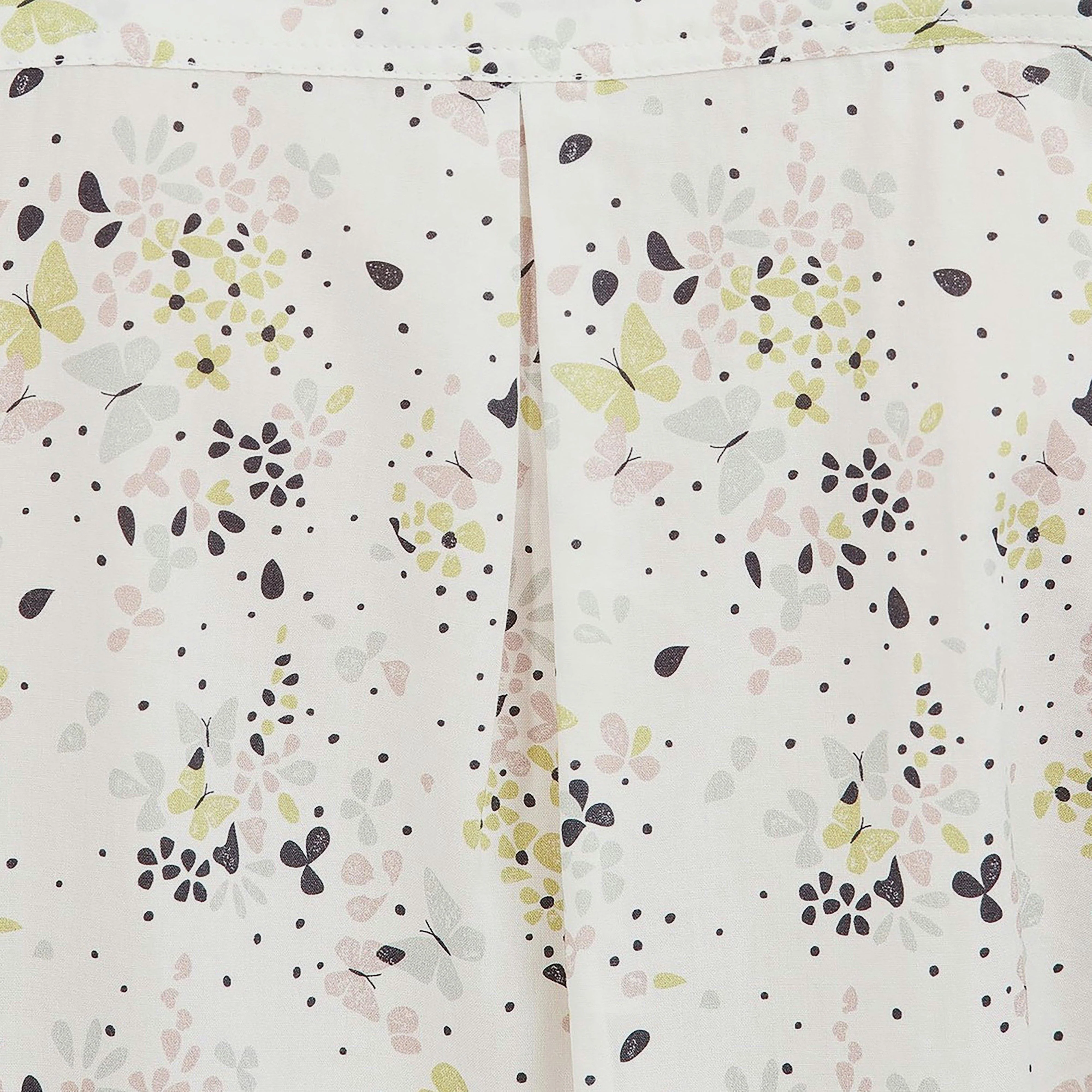Womens Safari Shirt Off White Country Print - Image 5