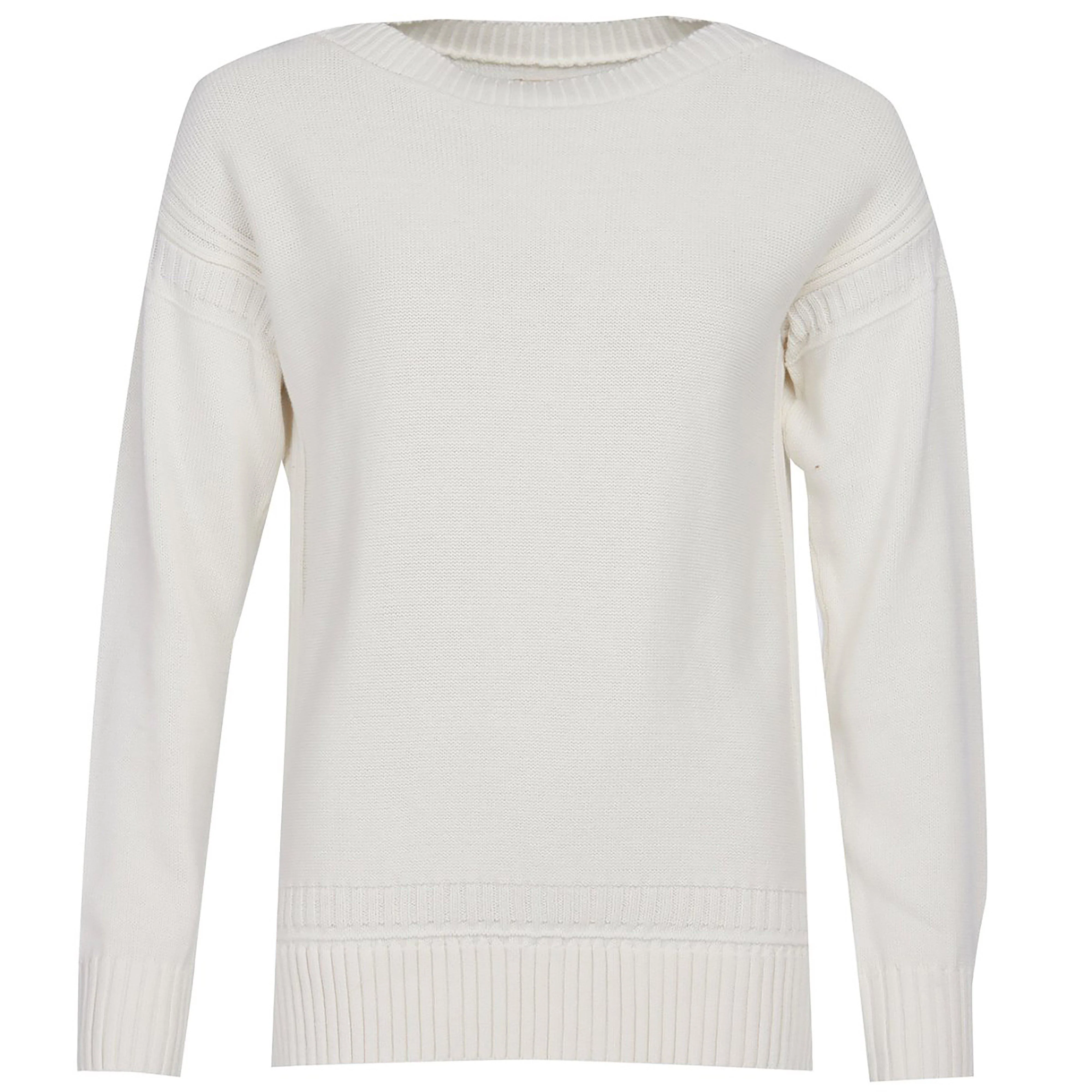 Womens Sailboat Knit Off White