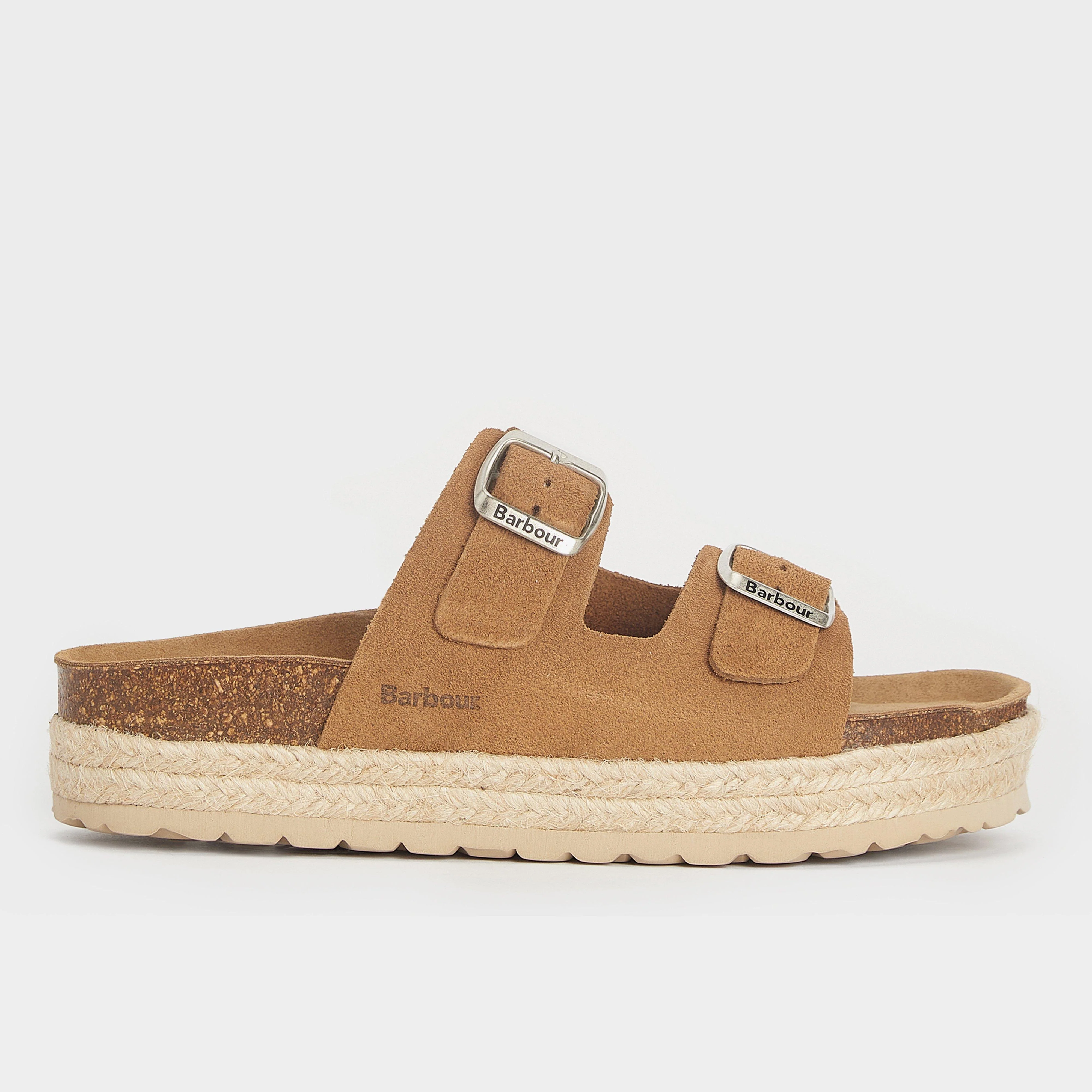 Womens Sandgate Sandals Tan Suede - Image 3
