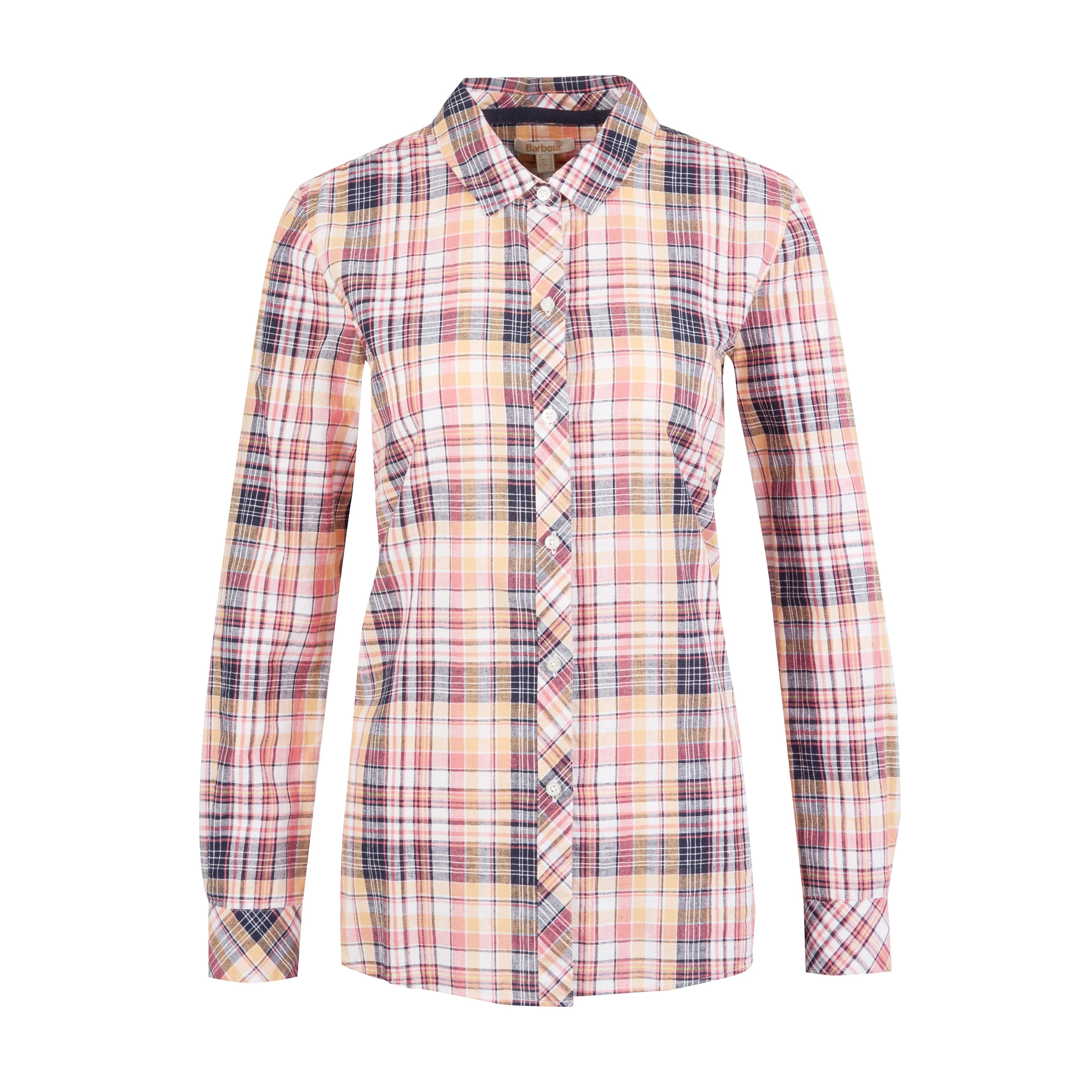 Womens Seaglow Shirt Navy Check - Image 5