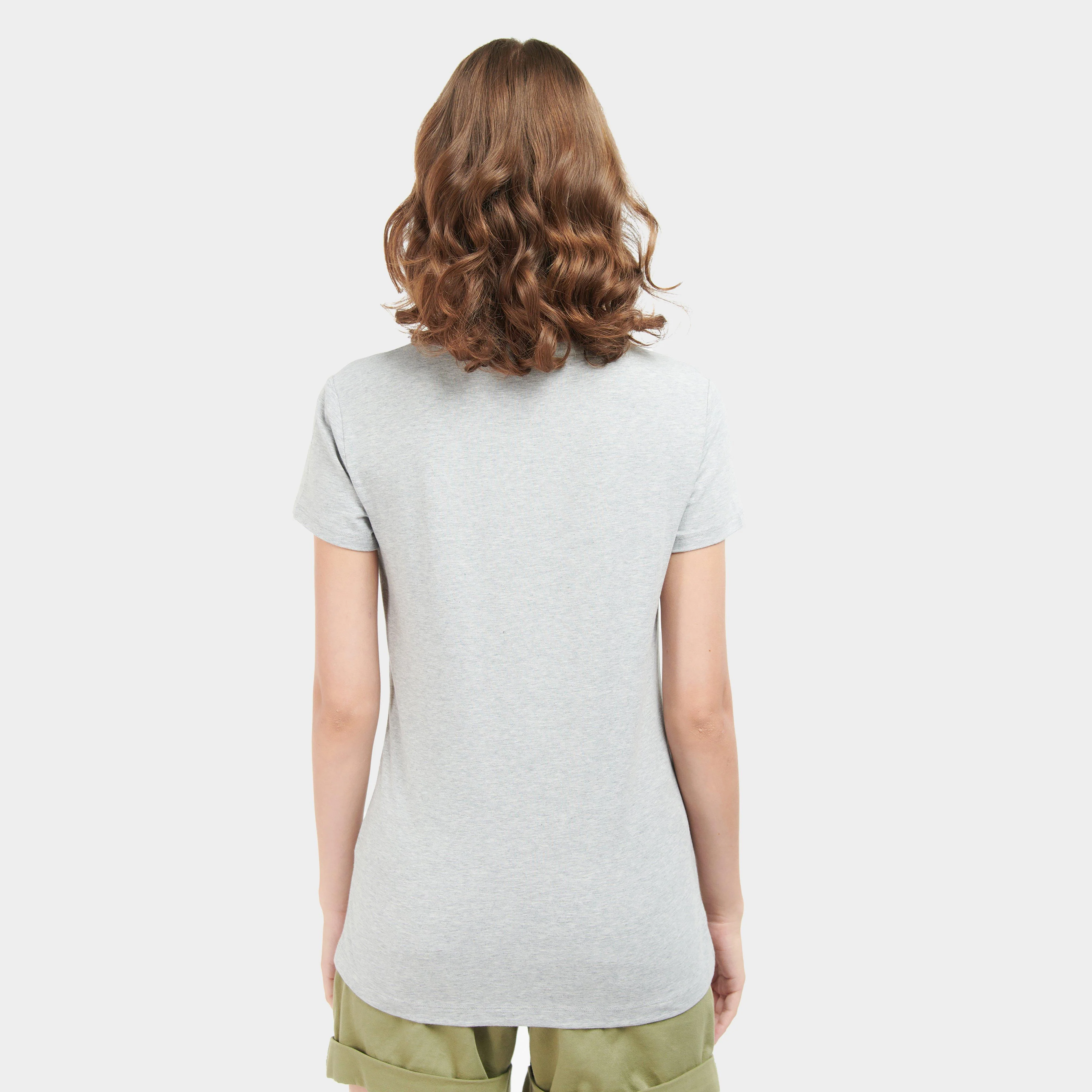 Womens Southport T-Shirt Light Grey Marl - Image 2