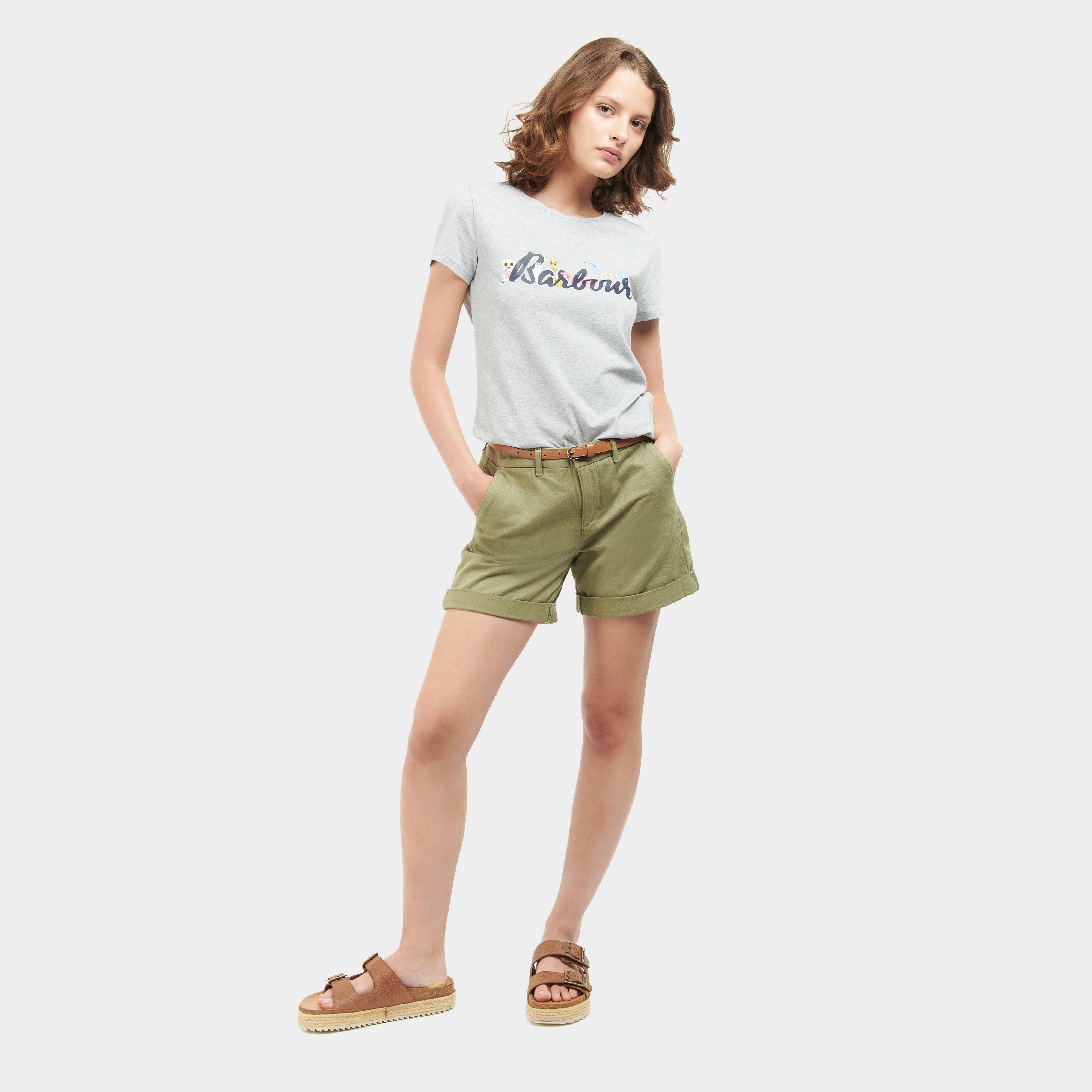 Womens Southport T-Shirt Light Grey Marl - Image 3