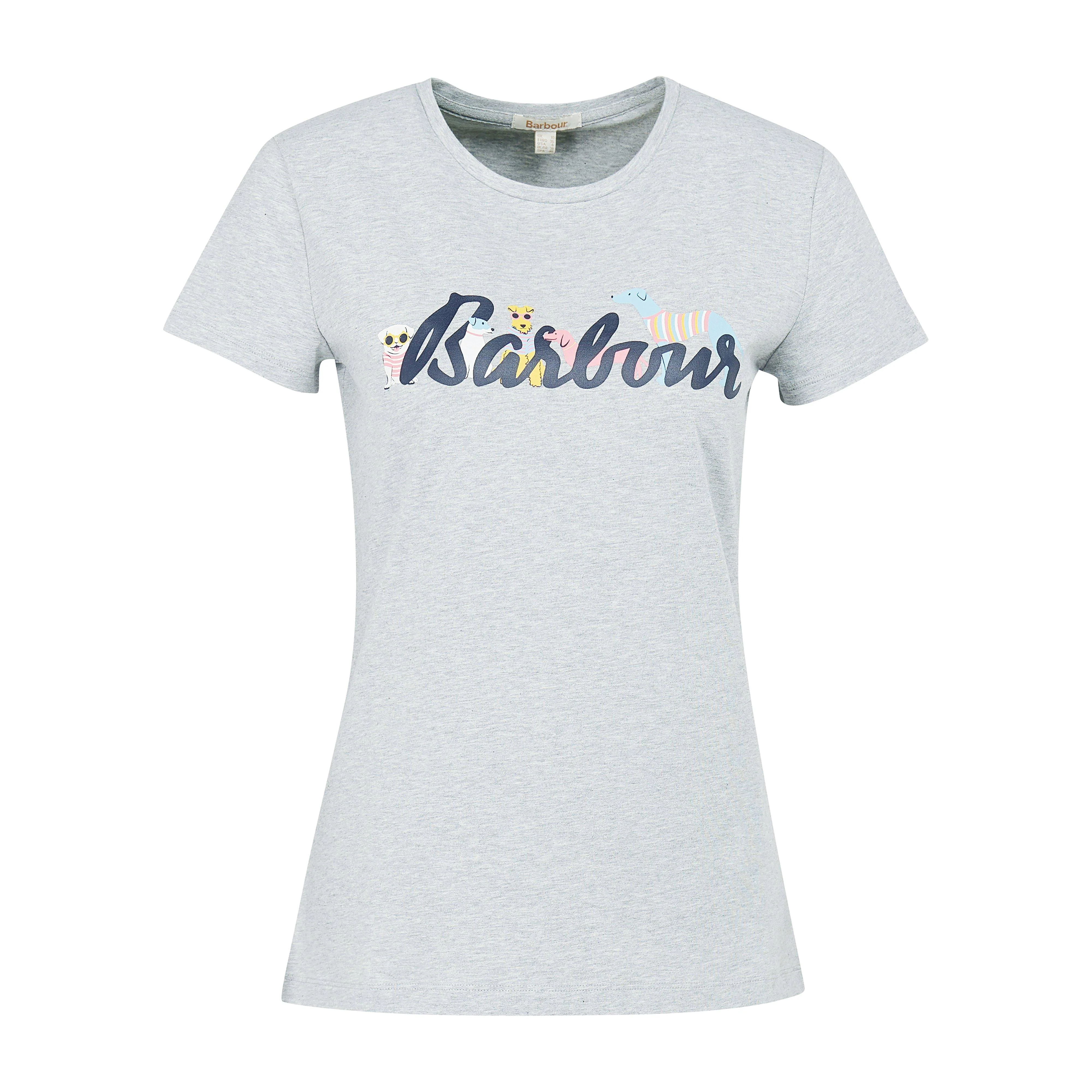 Womens Southport T-Shirt Light Grey Marl - Image 5