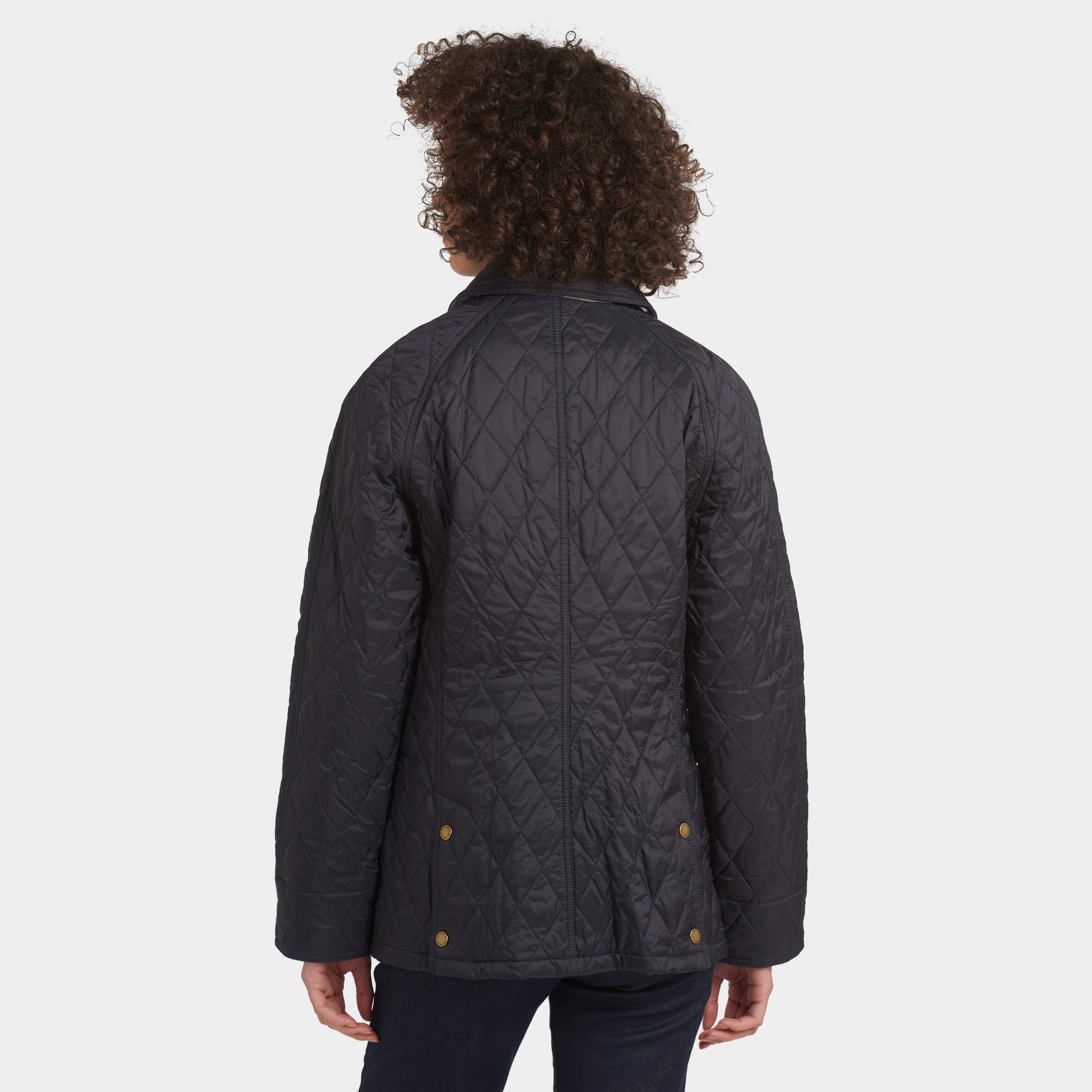 Womens Summer Beadnell Quilted Jacket Navy - Image 2