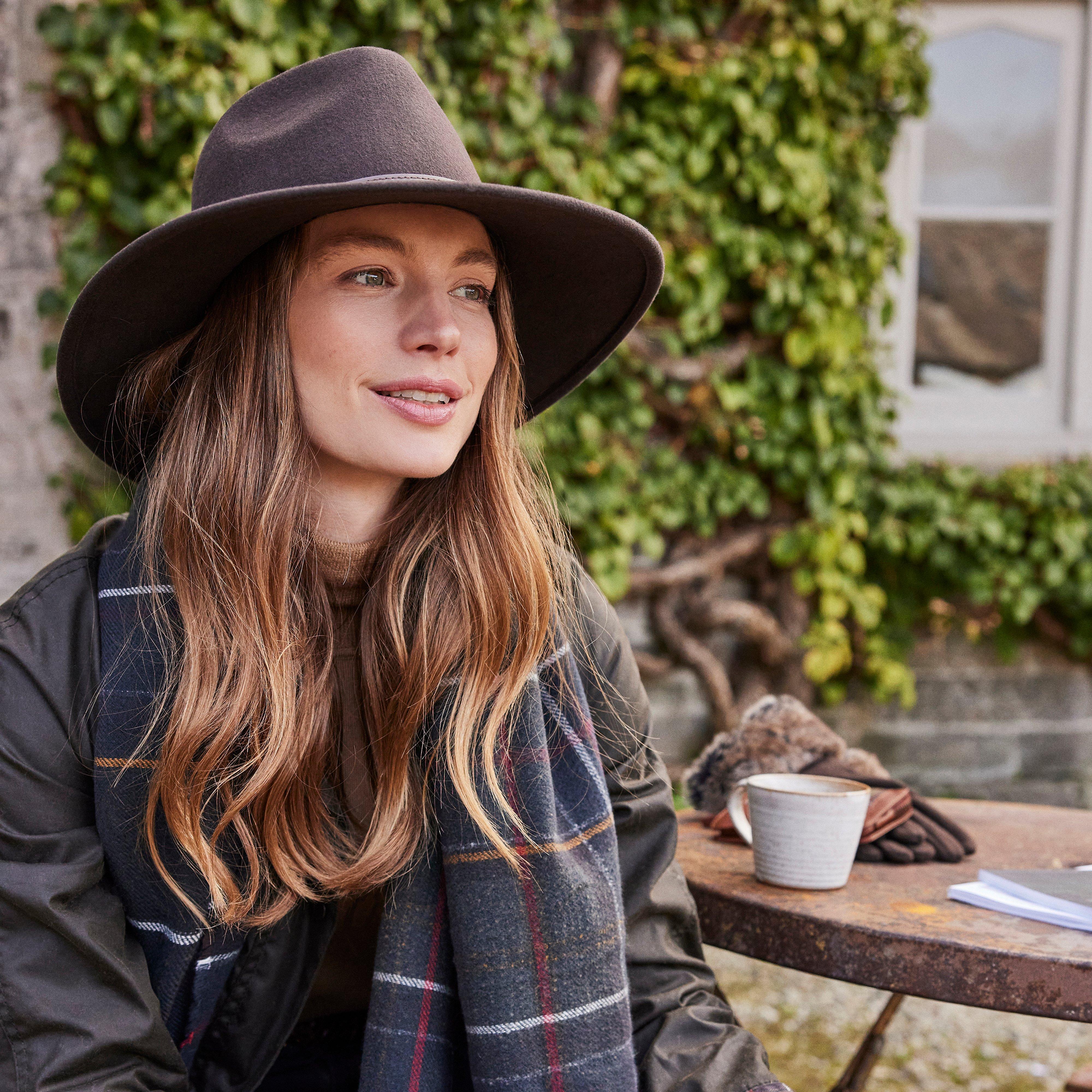 Womens Tack Fedora Chocolate/Praline - Image 6