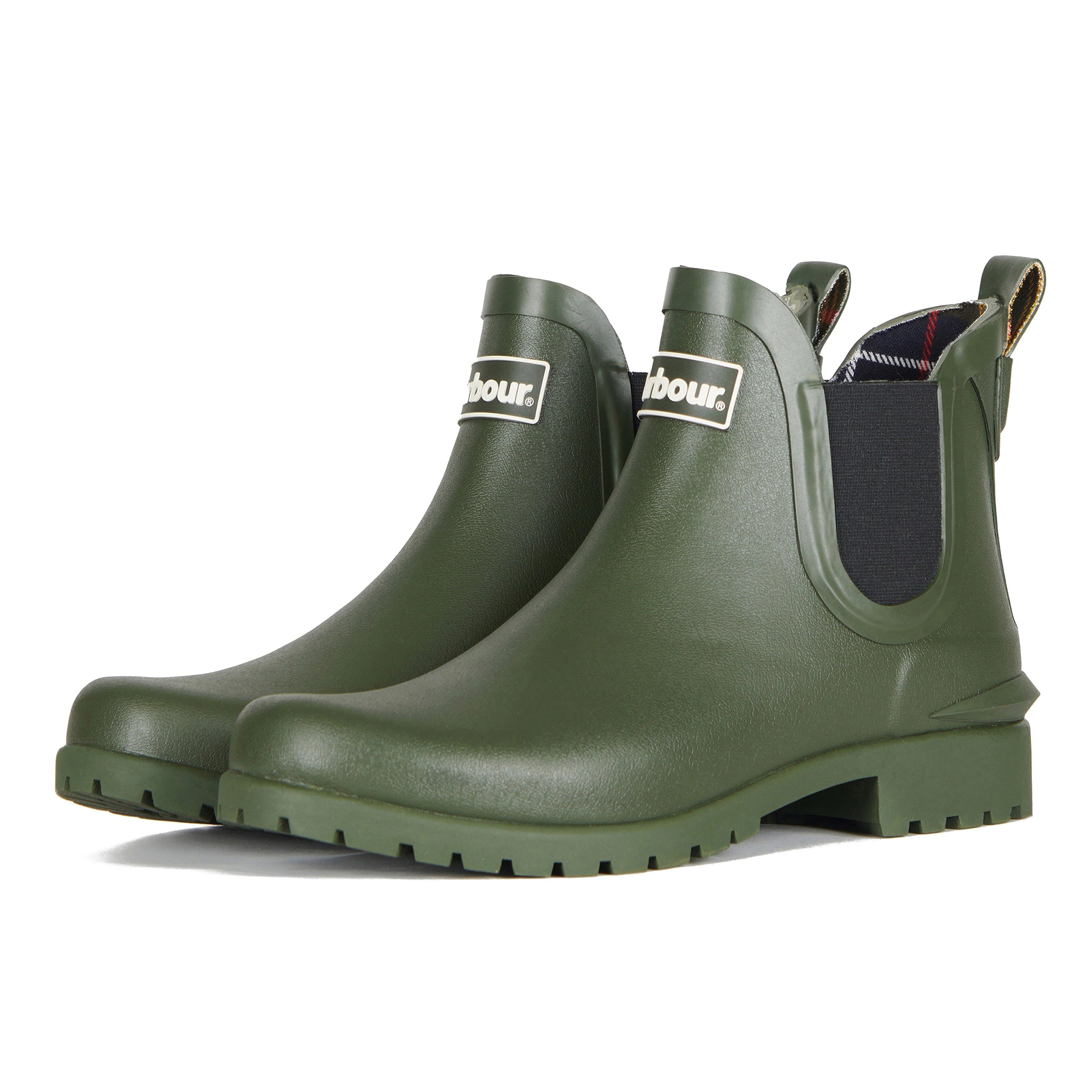 Womens Wilton Wellington Boots Olive - Image 8