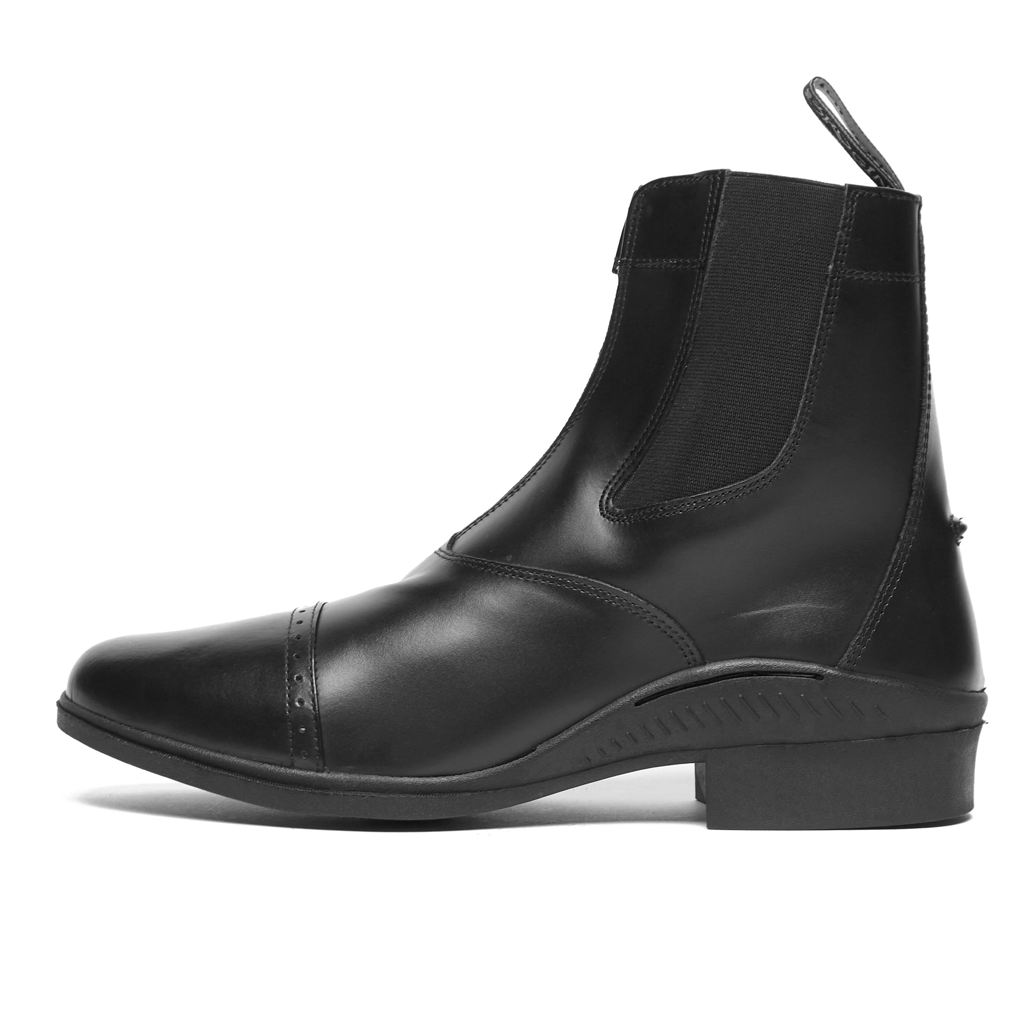 Mens Tivoli Front Zip Jodhpur Boots Black - Image 10