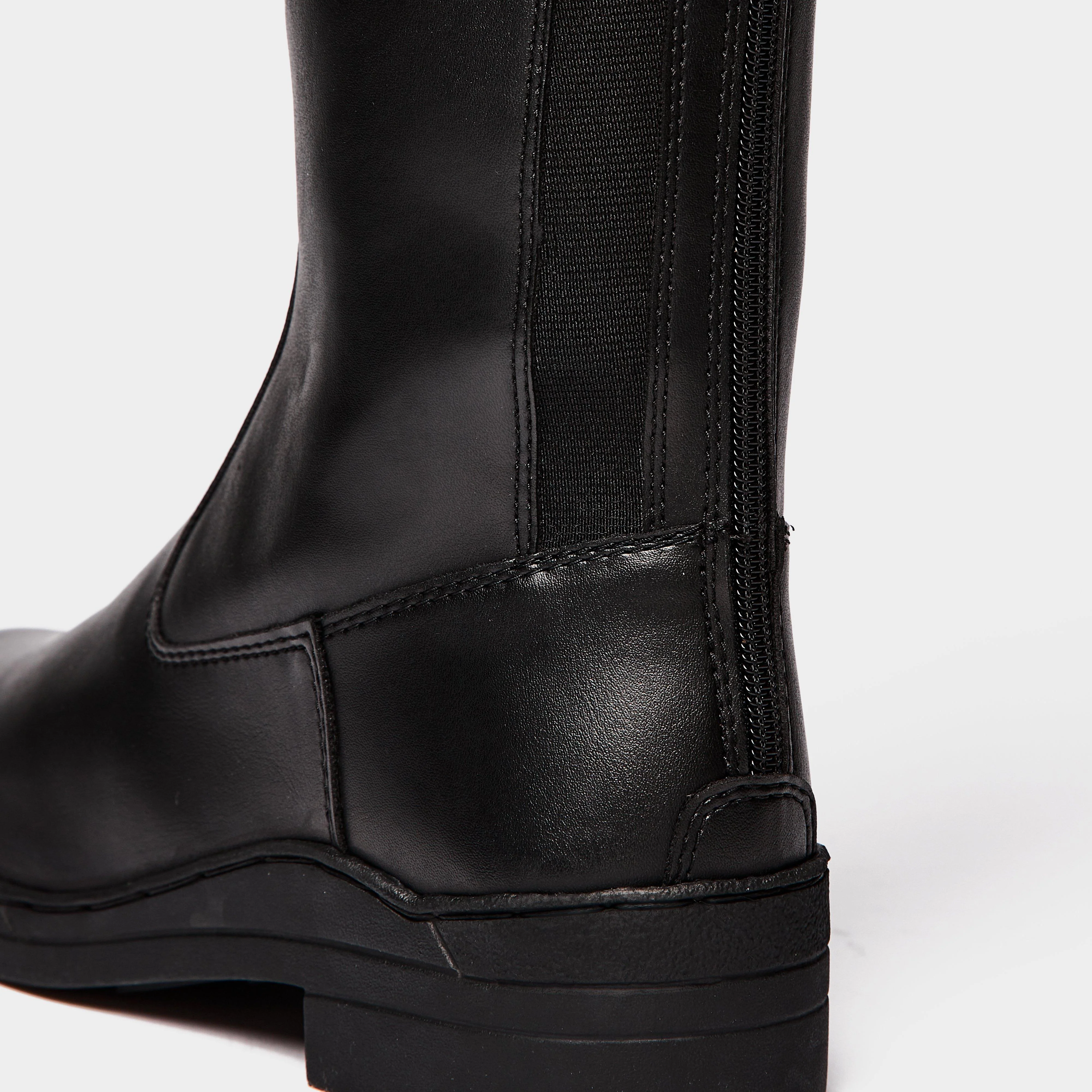 Womens Modena Synthetic Dress Wide Riding Boots Black - Image 5