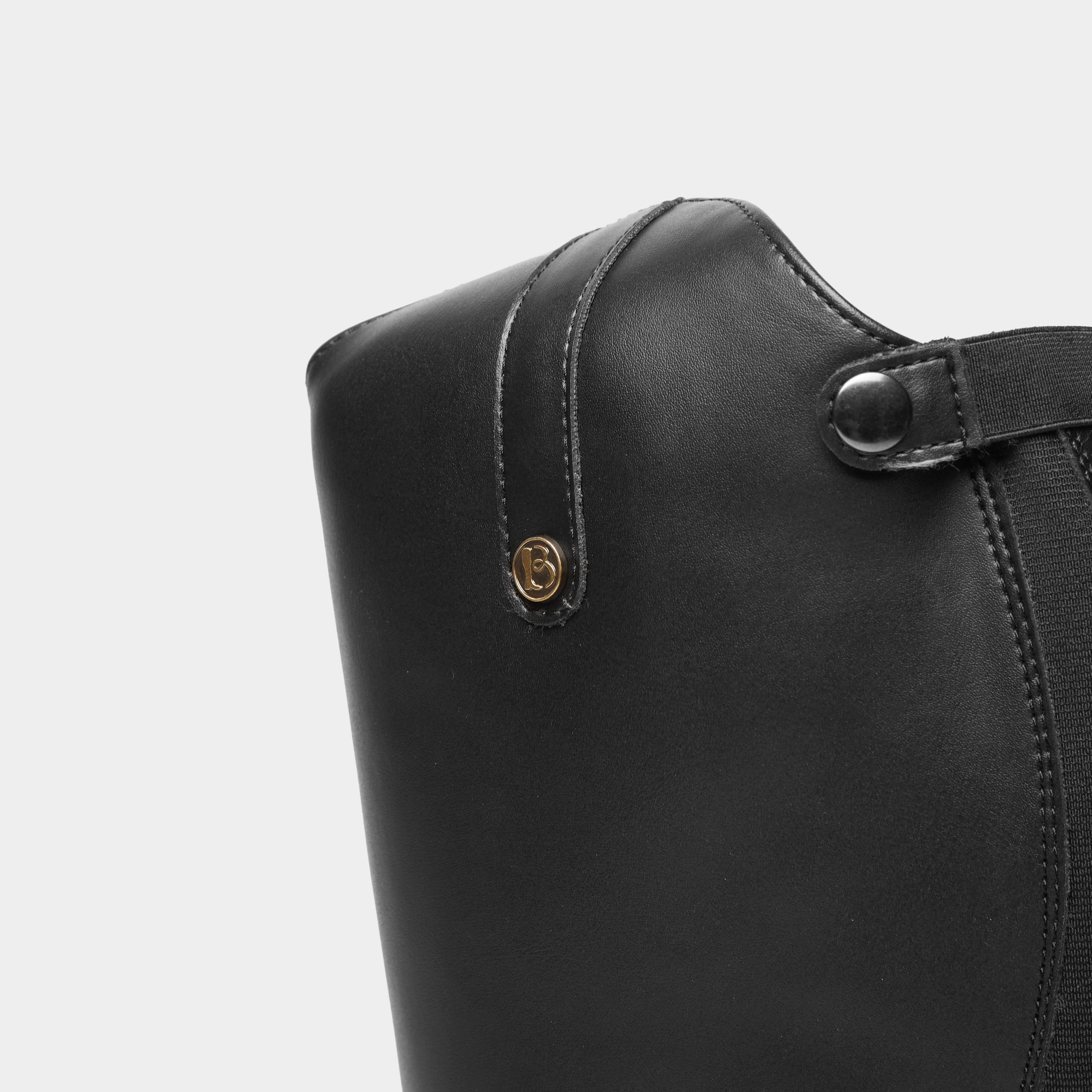 Womens Modena Synthetic Extra Wide Dress Riding Boots Black - Image 4