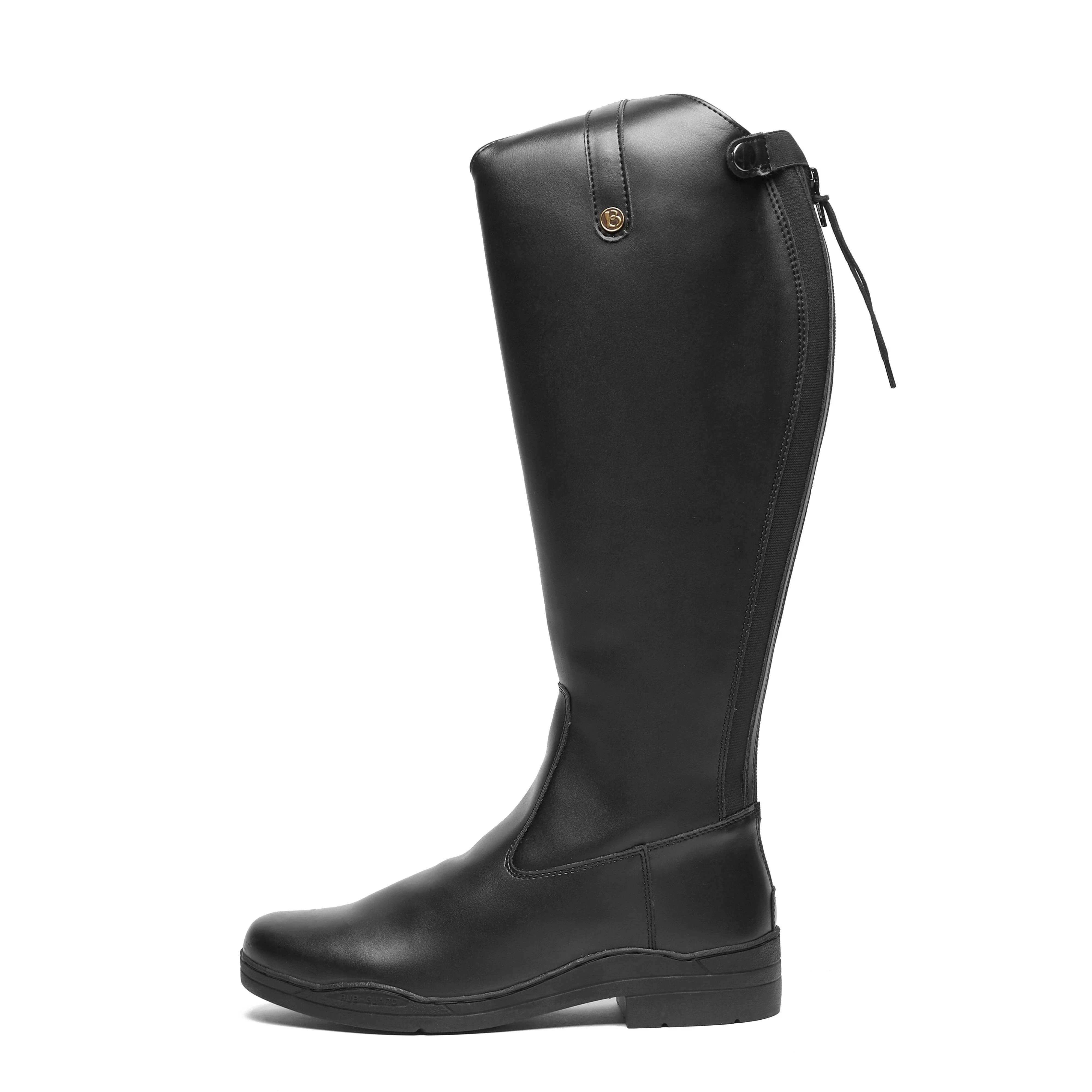 Womens Modena Synthetic Extra Wide Dress Riding Boots Black - Image 7