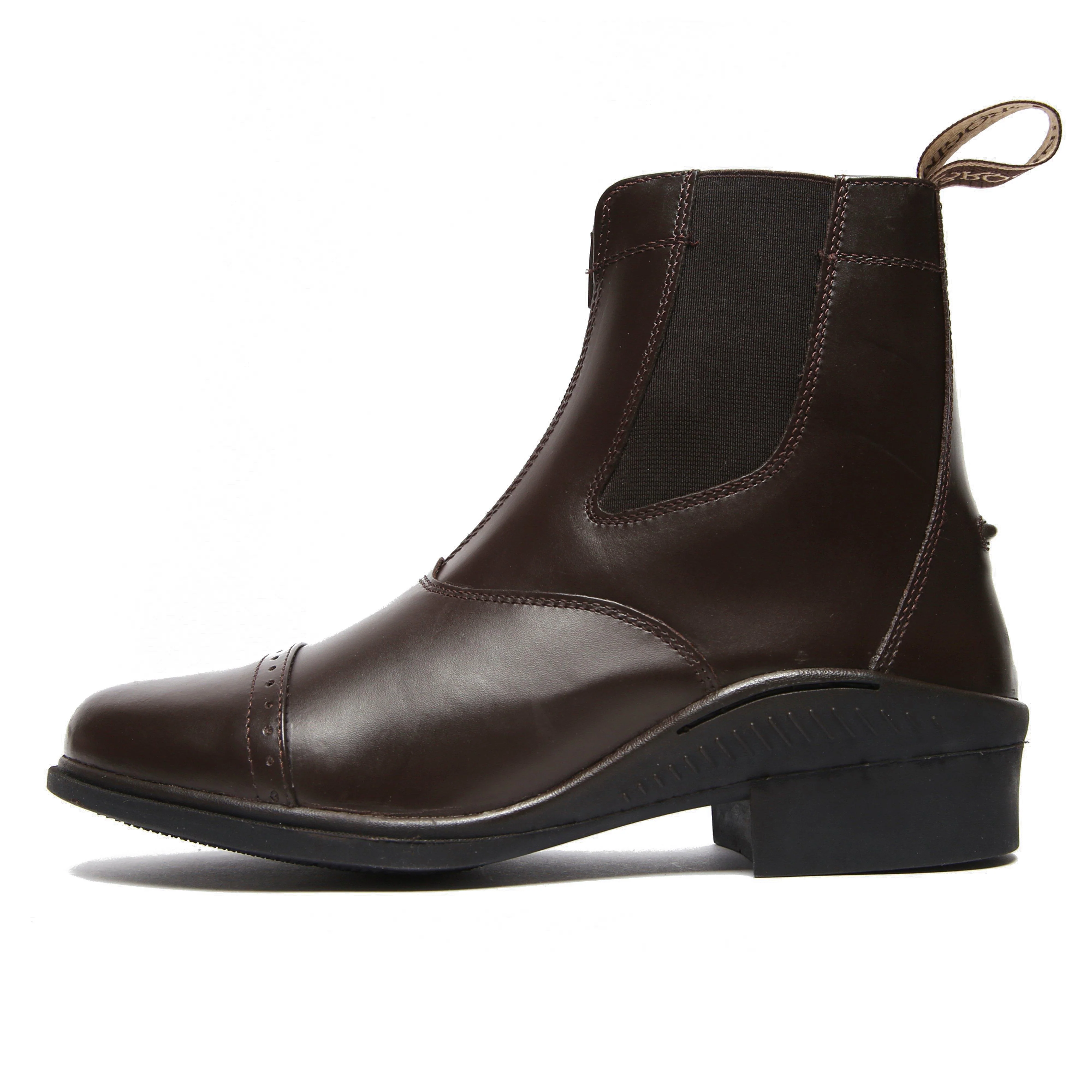 Womens Tivoli Front Zip Jodhpur Boots Brown - Image 7