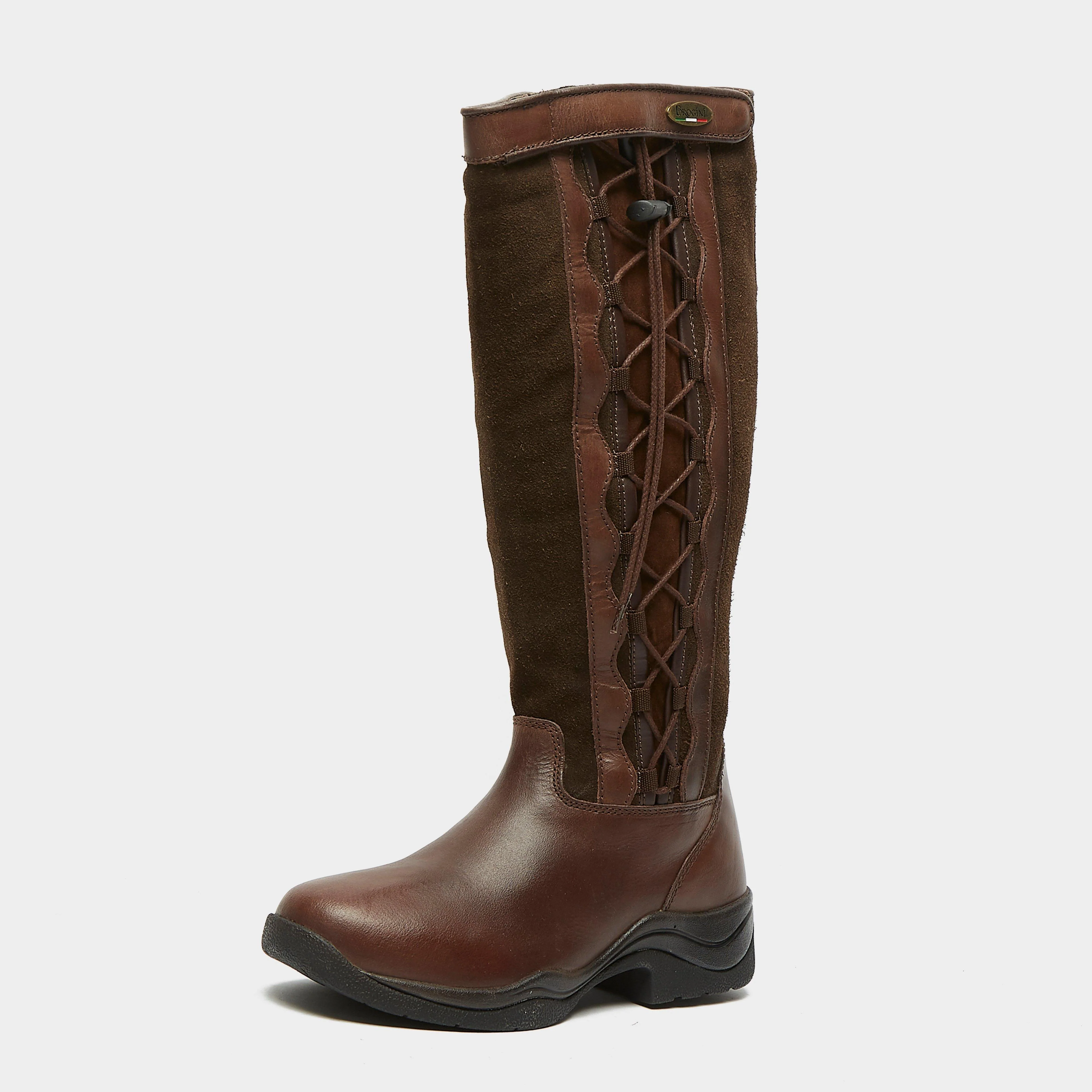 Womens Winchester Country Boots Brown - Image 3