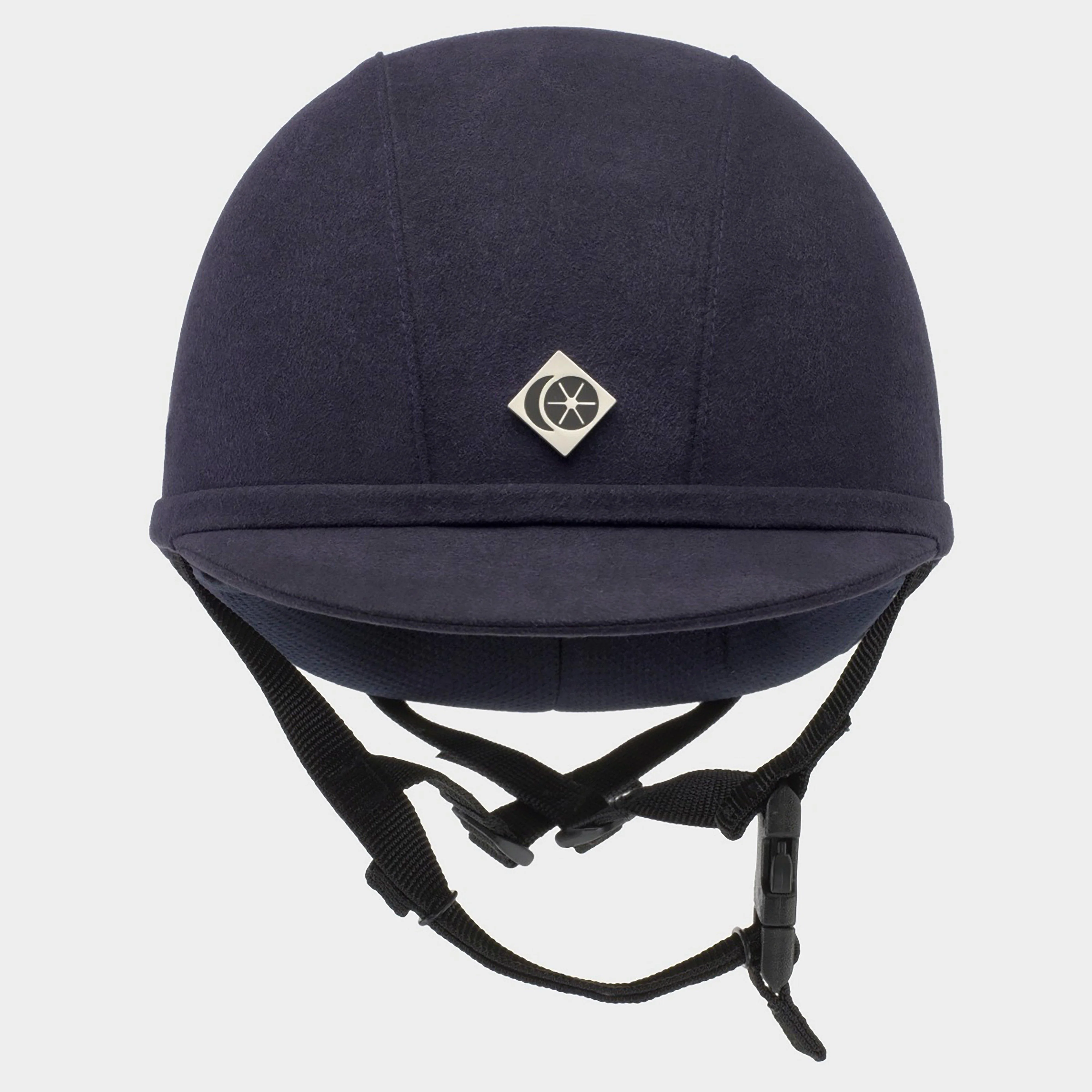 Junior YR8 Round Riding Hat Navy/Navy - Image 2