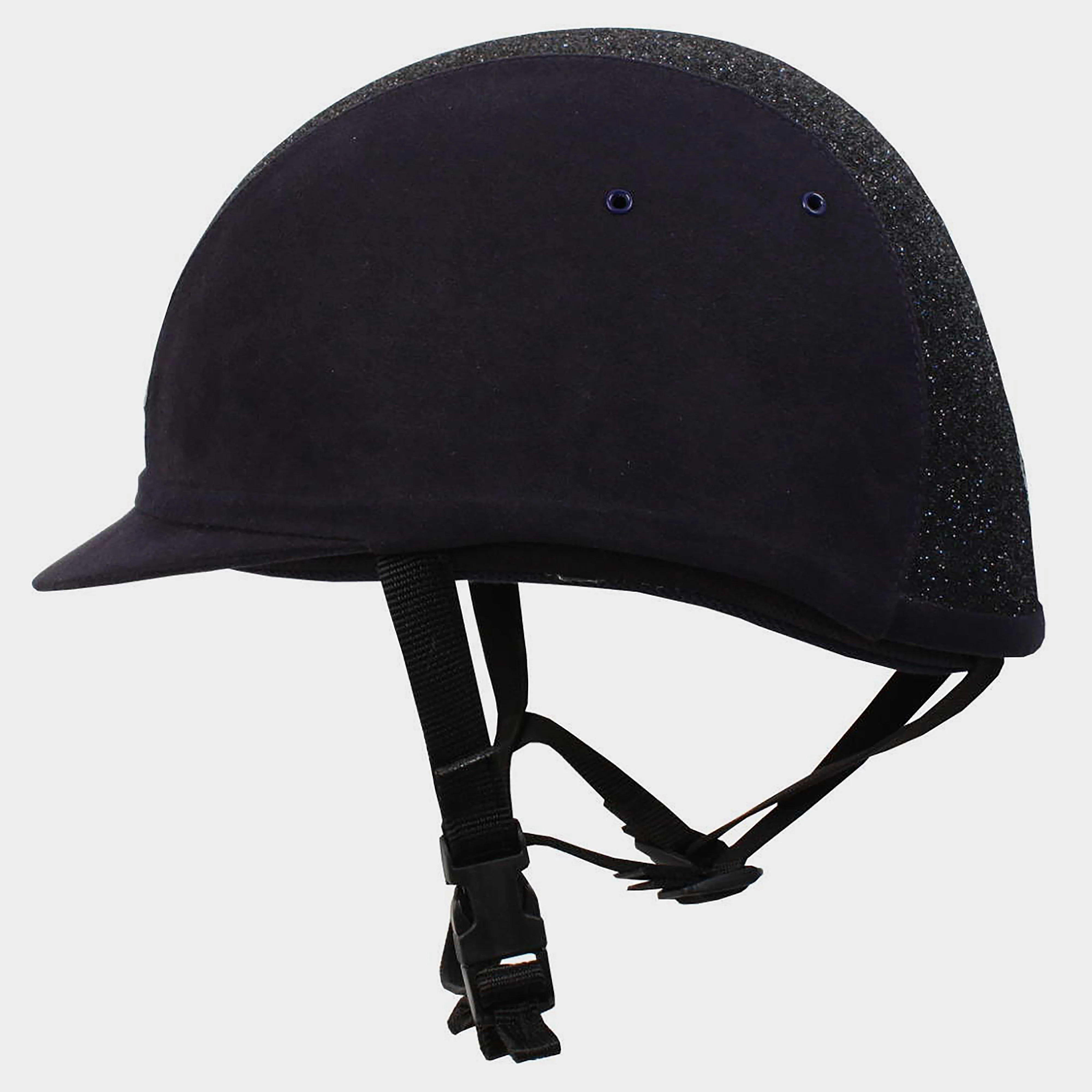 Junior YR8 Sparkle Riding Hat Navy/Navy - Image 4